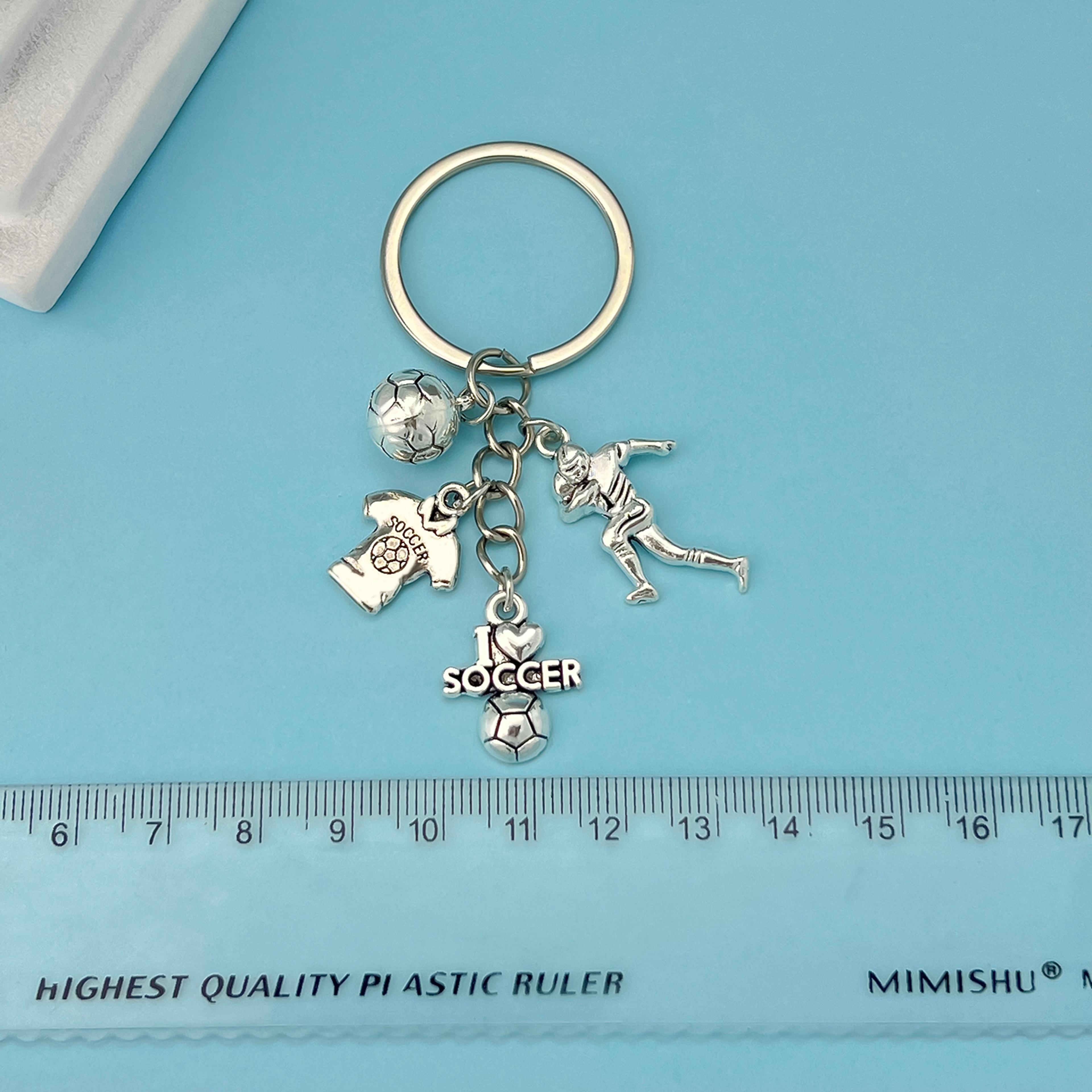 Premium Metal Football Keychain For Sports Fans And Daily Carry 3