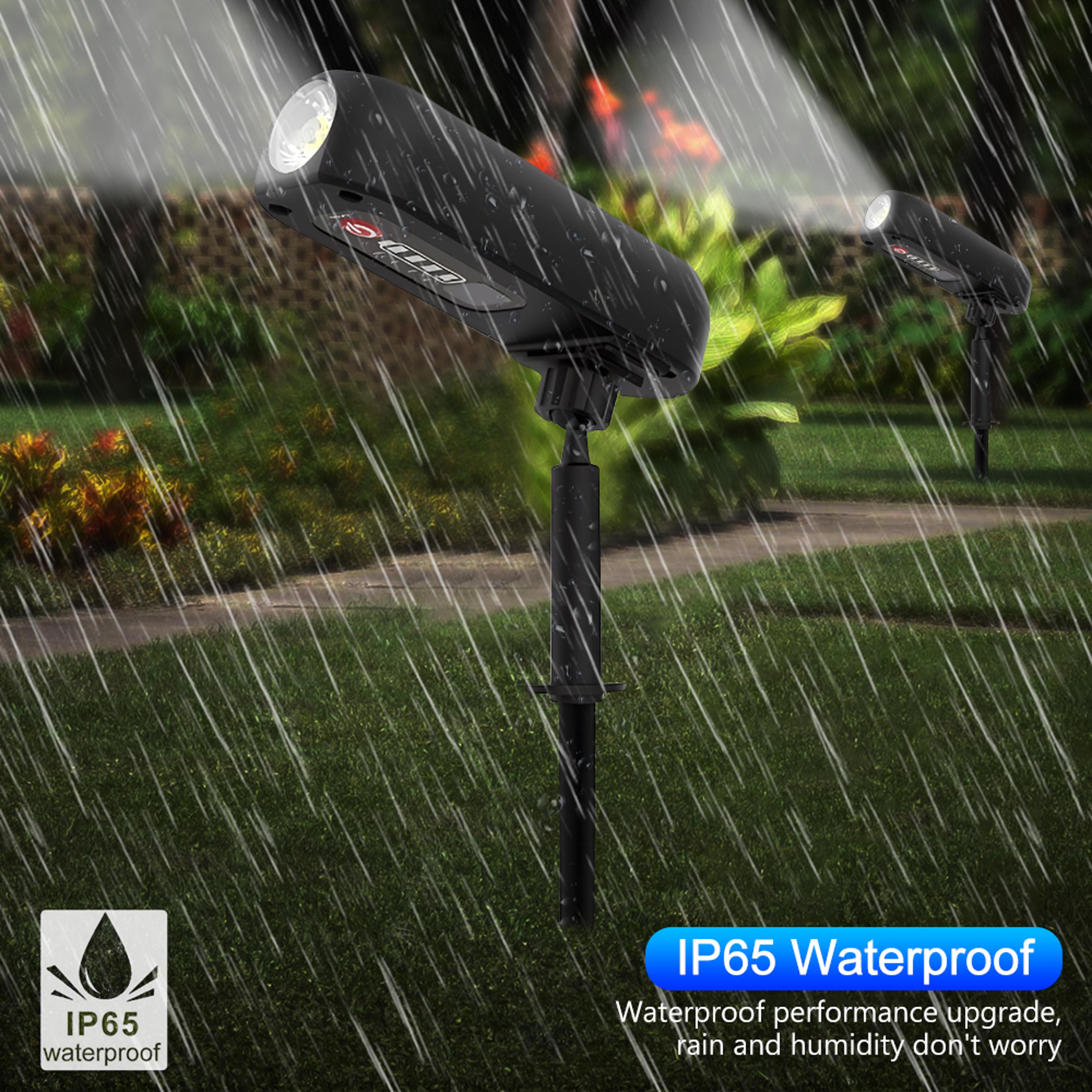 Adjustable Solar Spotlights Outdoor Landscape Light IP65 Waterproof Solar Uplights For Yard Trees G 2