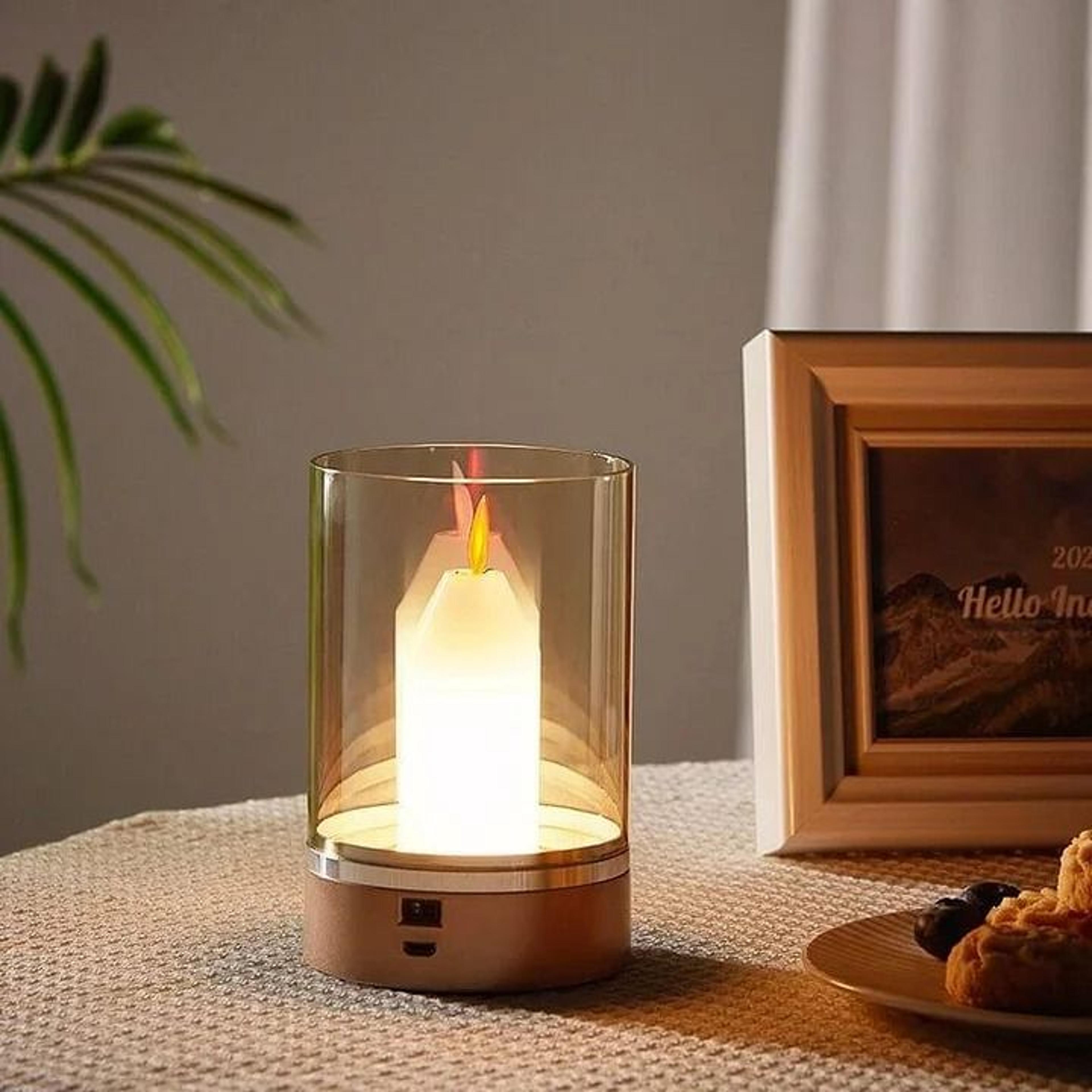 Gesture Sensor Candlelight Lamp Intelligent Motion Sensor Led Night Light Flameless Wick Candles Li 2