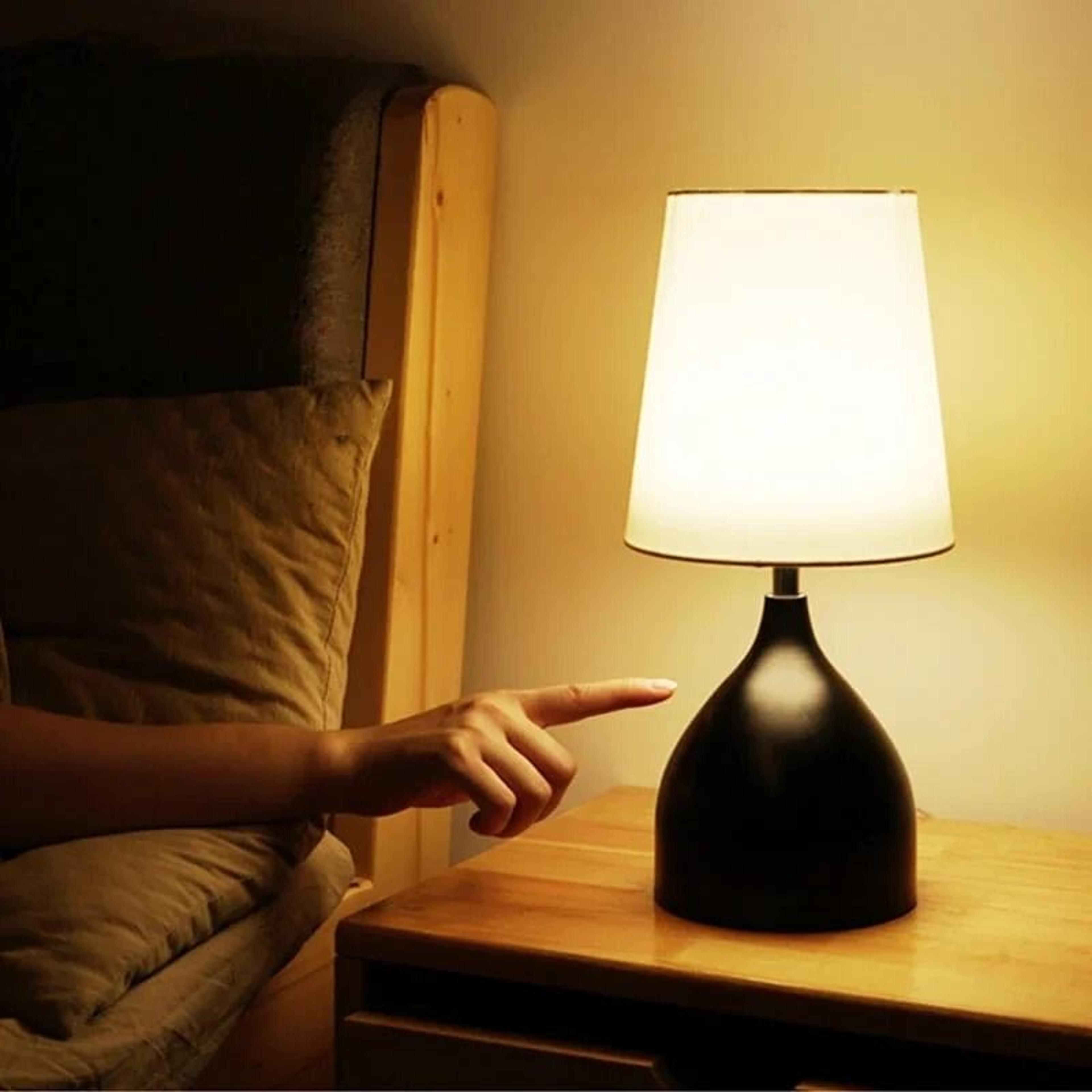 modern led bedroom table lamp, full touch control dimmable creative study lamp