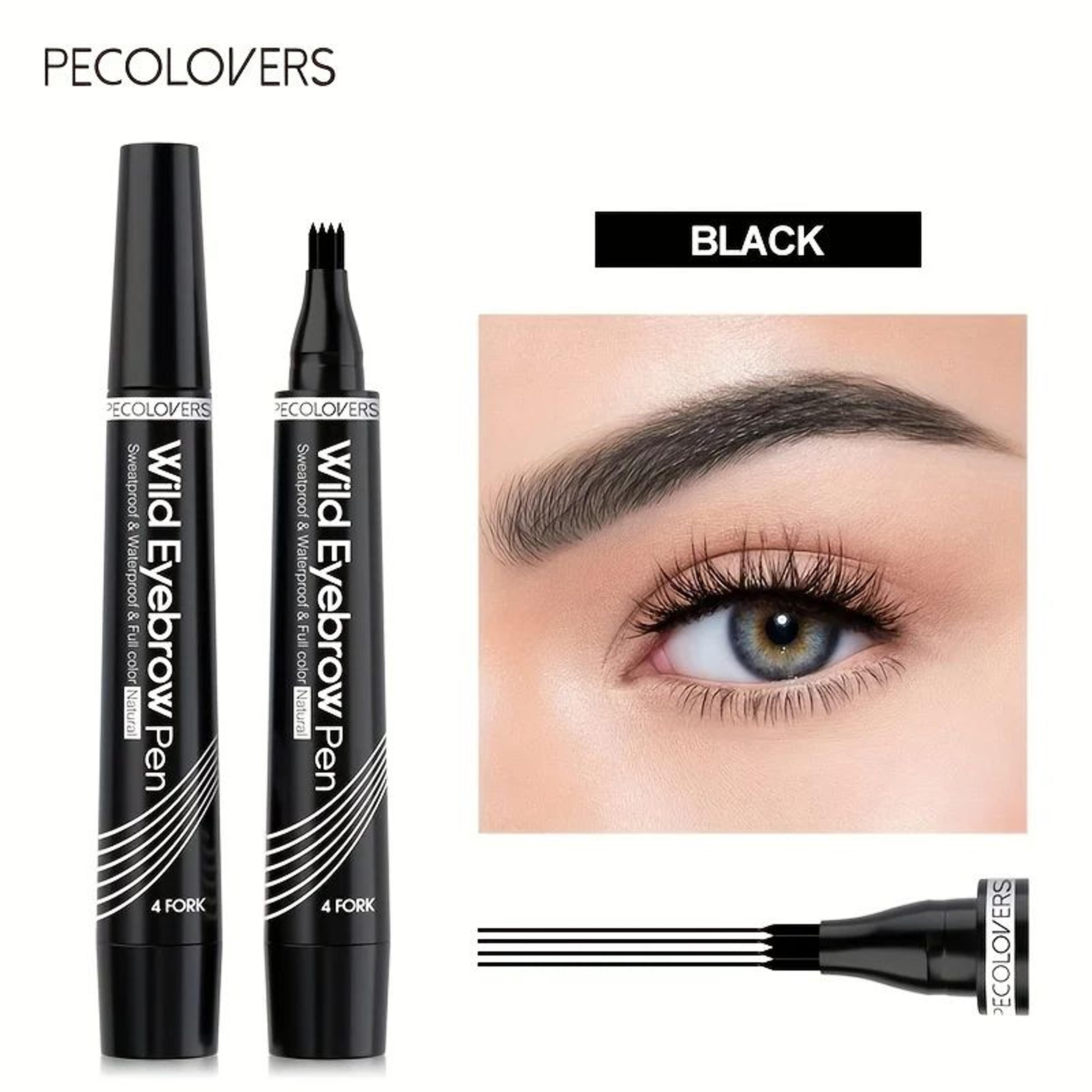 Waterproof Eyebrow Pen With 4 Split Tip LongLasting Eyebrow Tattoo Makeup Pencil For Natural HairLi 6