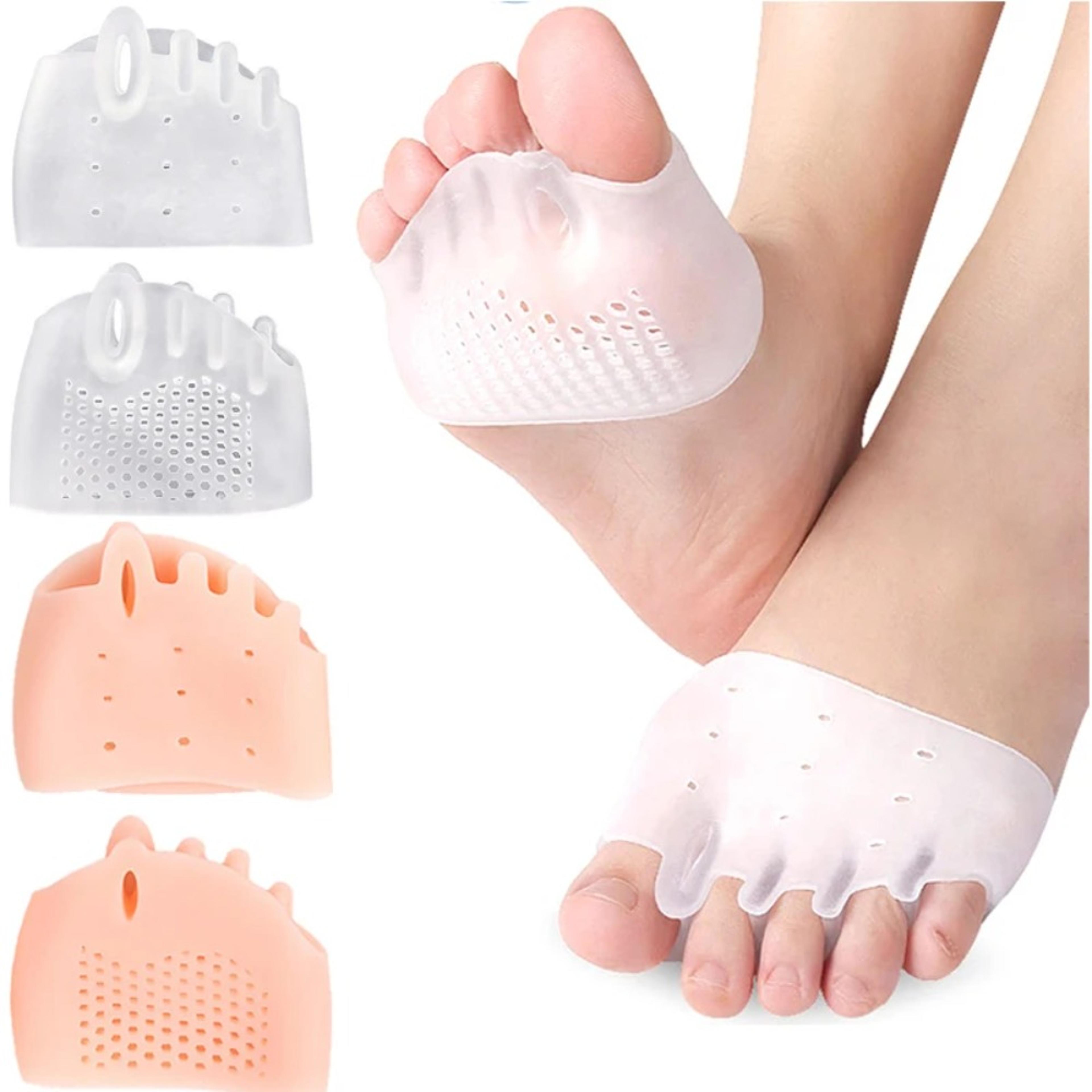 silicone toe separator hallux valgus corrector, bunion orthotics protectorpain relief forefoot pad socks foot care