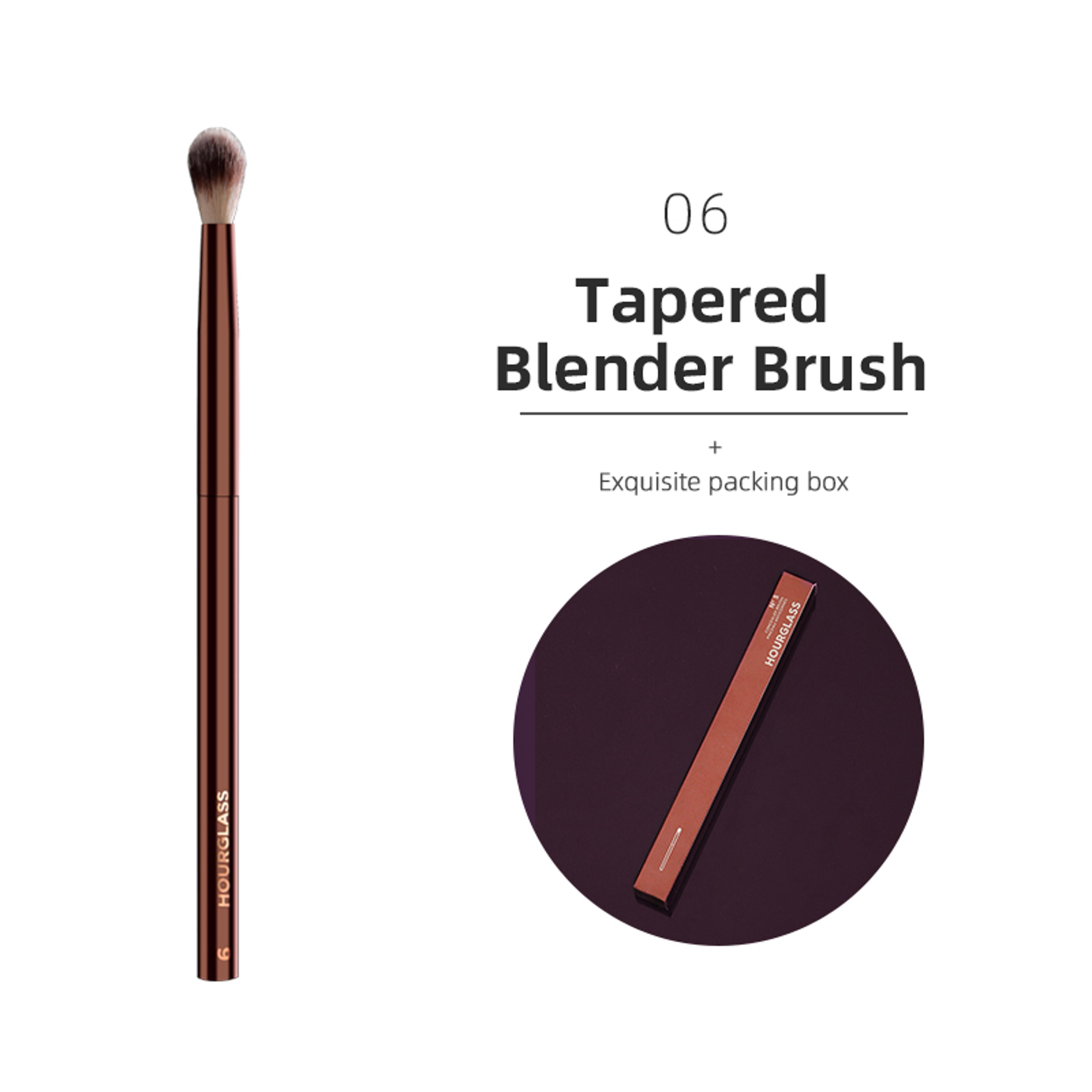 Professional Hourglass Makeup Brushes For Powder Foundation Concealer Blusher Bronzer Eye Shadow Ey 10