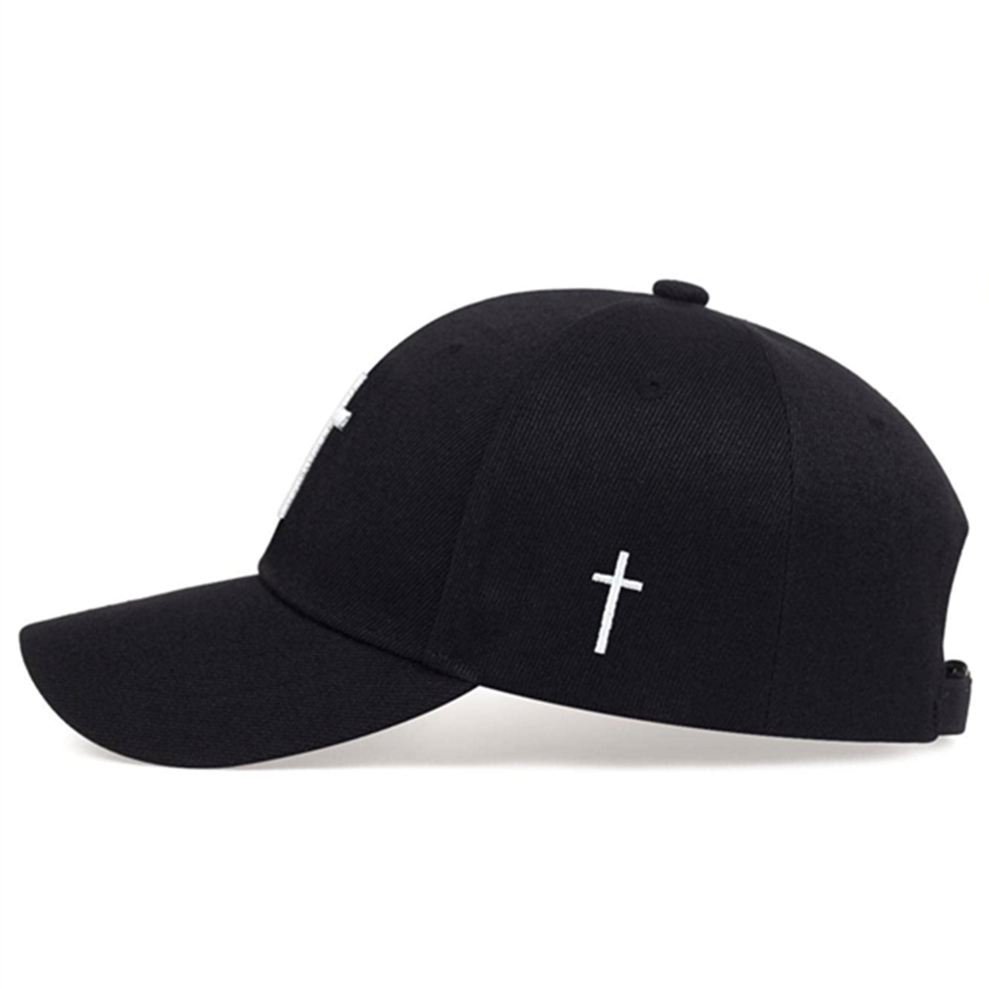 Fashion Simple Black Baseball Cap Cotton Snapback Golf Hat Solid Color Hip Hop Dad Caps For Men And 1
