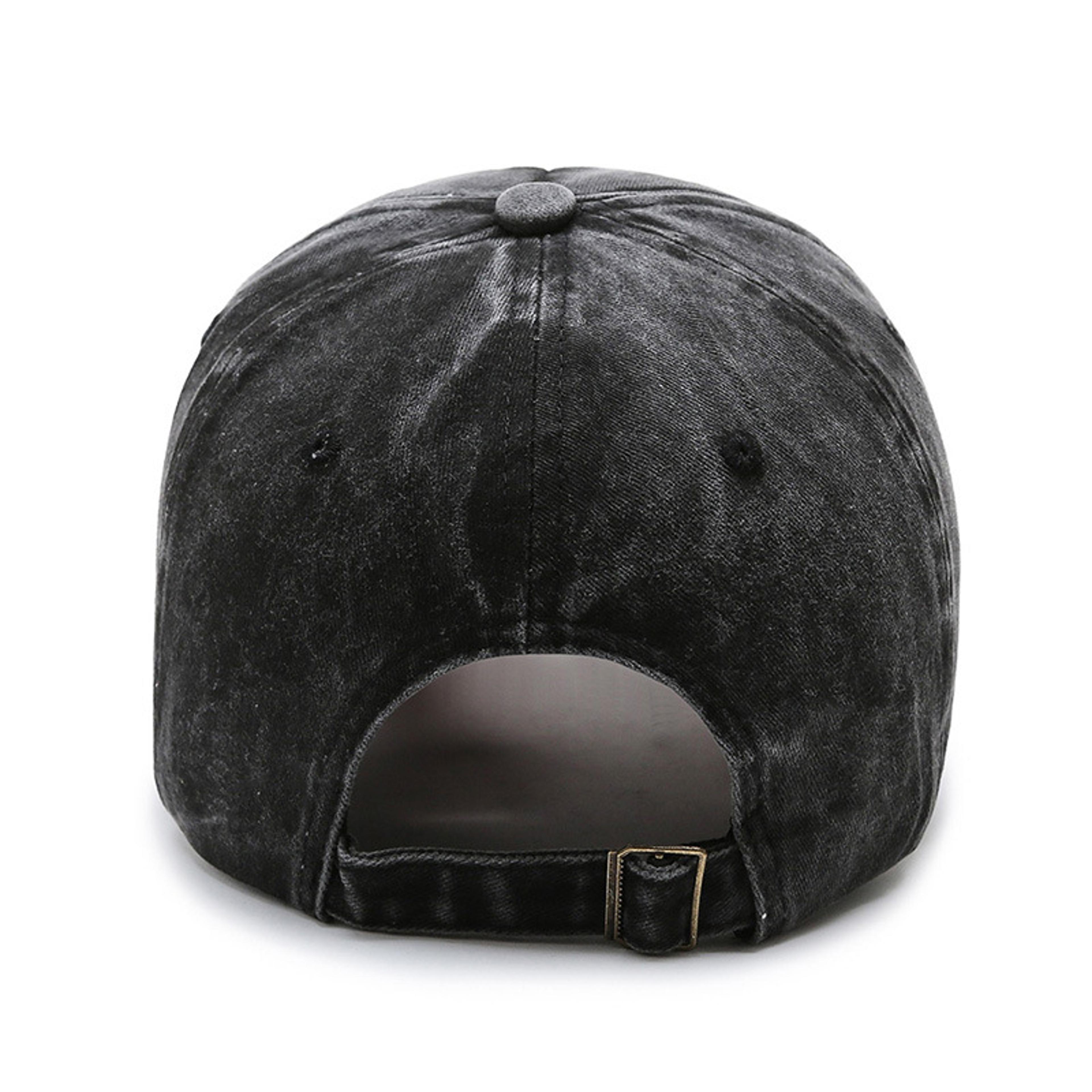 Fashion Washed Korean Denim Cap Unisex Shabby Letters Baseball Hat For Spring And Autumn 1
