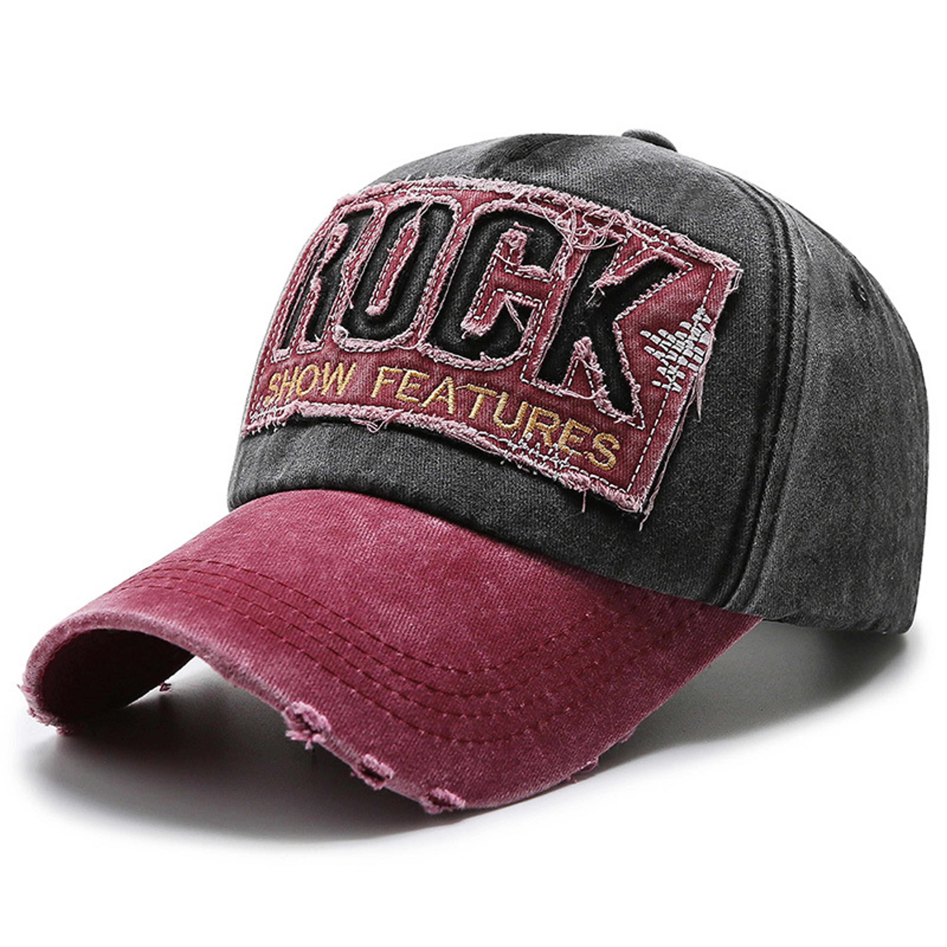 Fashion Washed Korean Denim Cap Unisex Shabby Letters Baseball Hat For Spring And Autumn 7