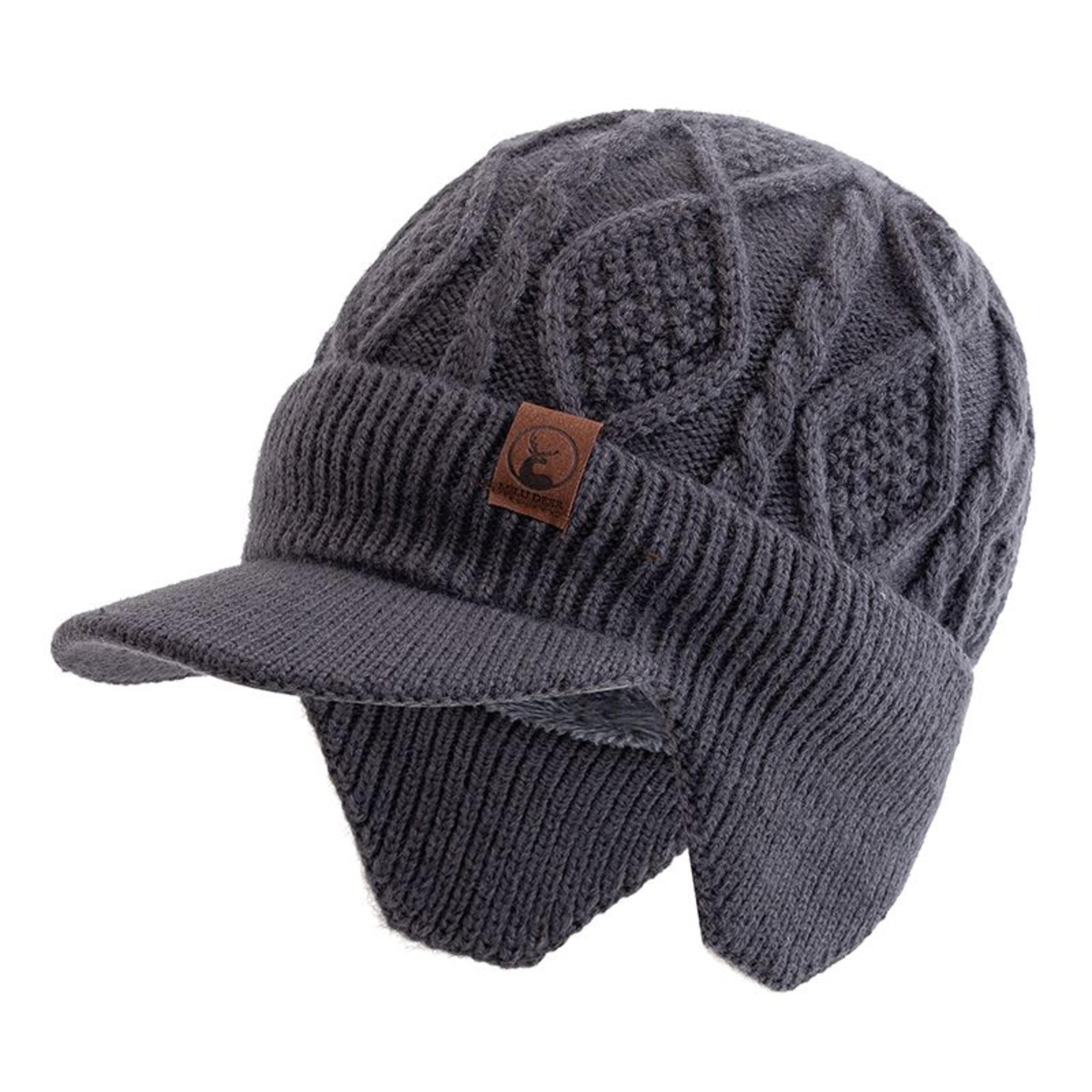 Ski Beanie With Ear Covers For AllDay Warmth Plush Lined Knit Hat For Snow Weather 3