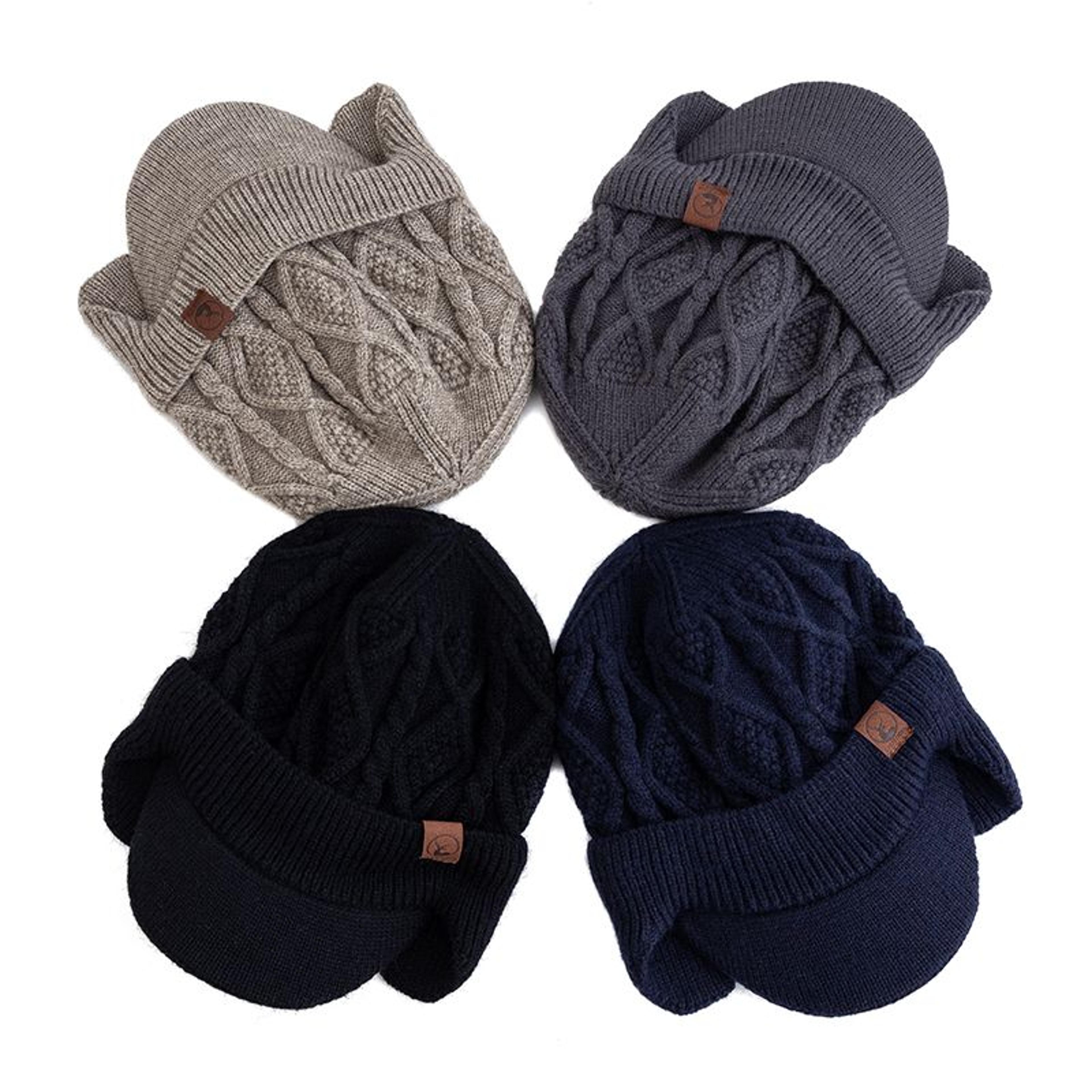 Ski Beanie With Ear Covers For AllDay Warmth Plush Lined Knit Hat For Snow Weather 7