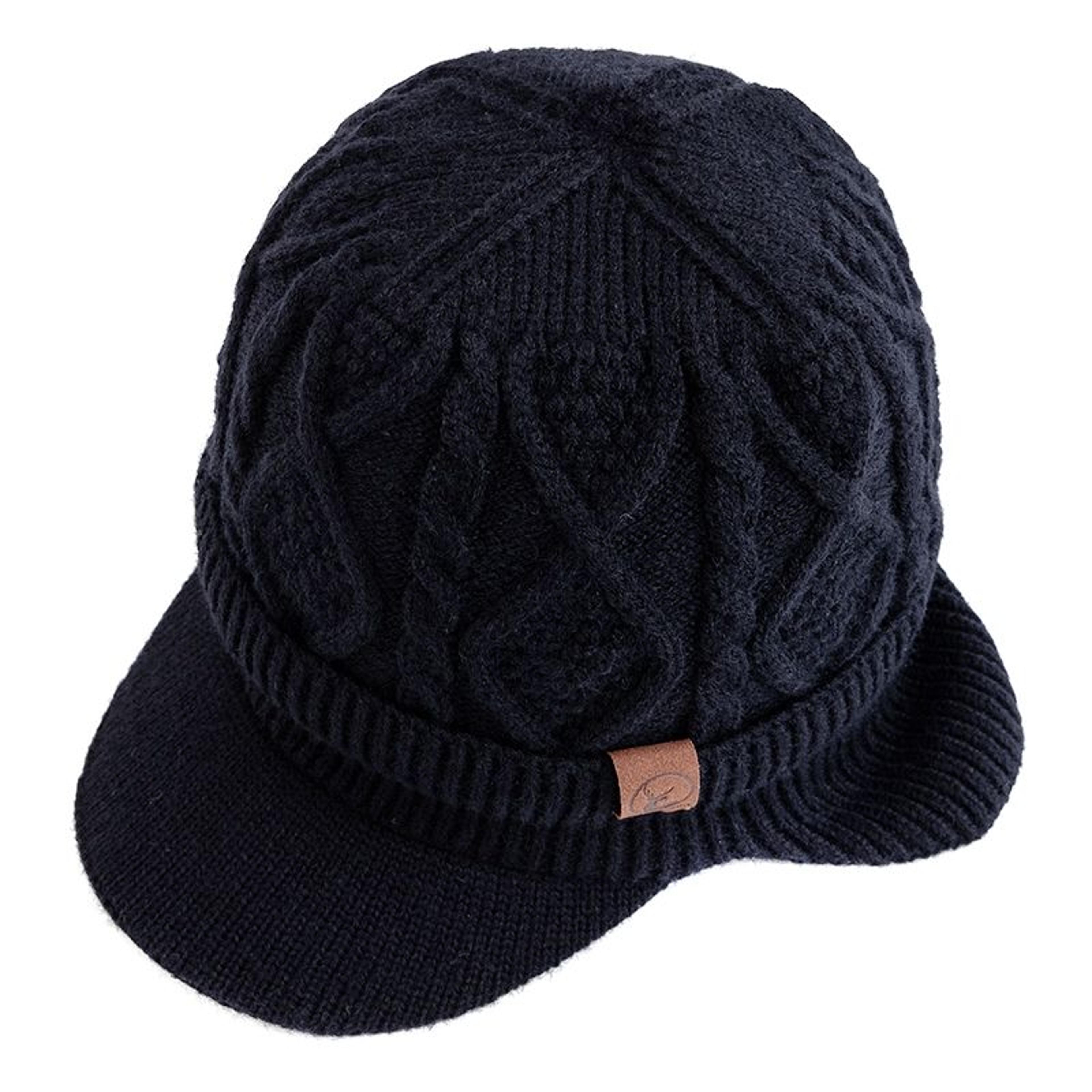 Cold Weather Fashion Beanie With Plush Fur Lining Stylish Knit Hat With Ear Coverage 6