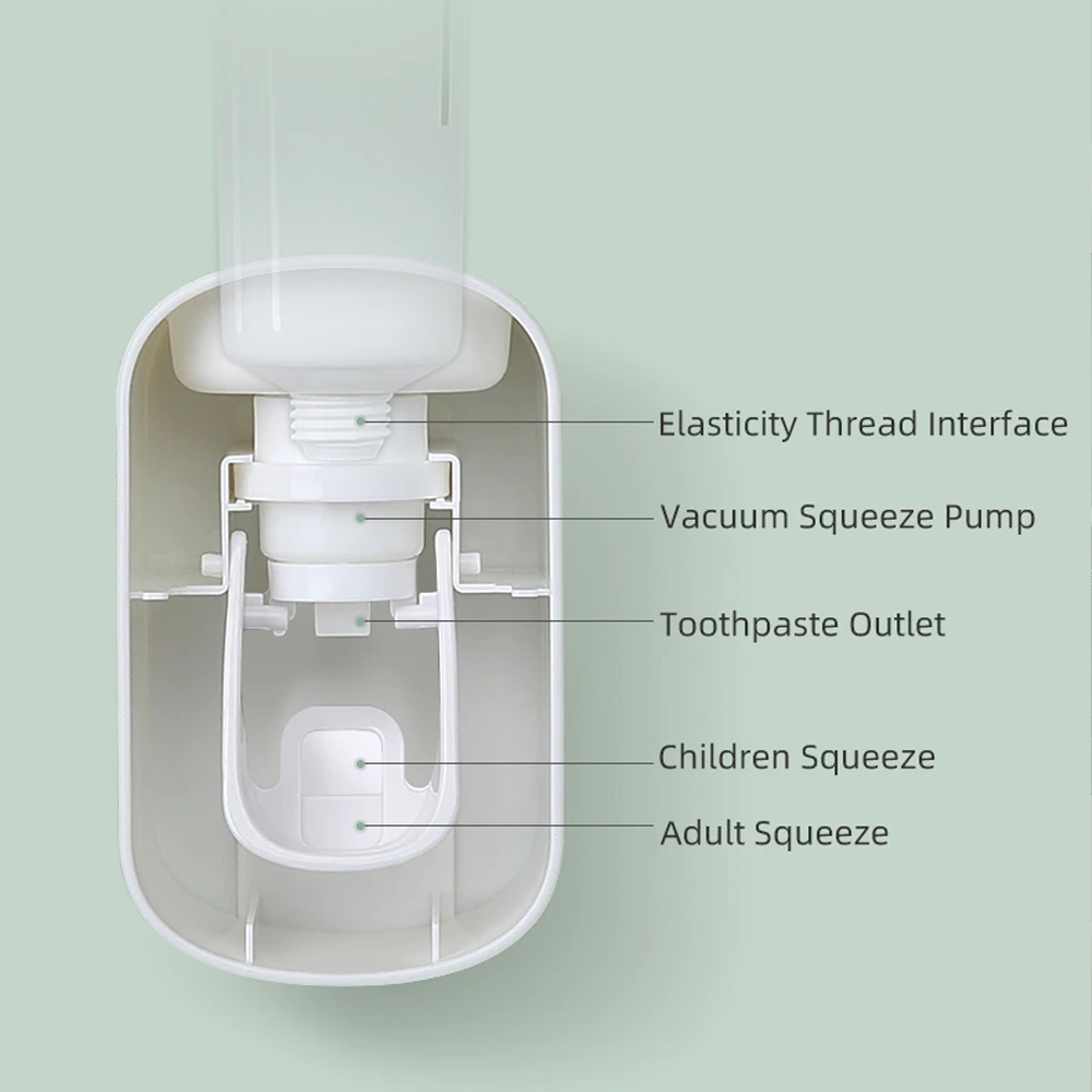 Adjustable toothpaste dispenser for any tube size