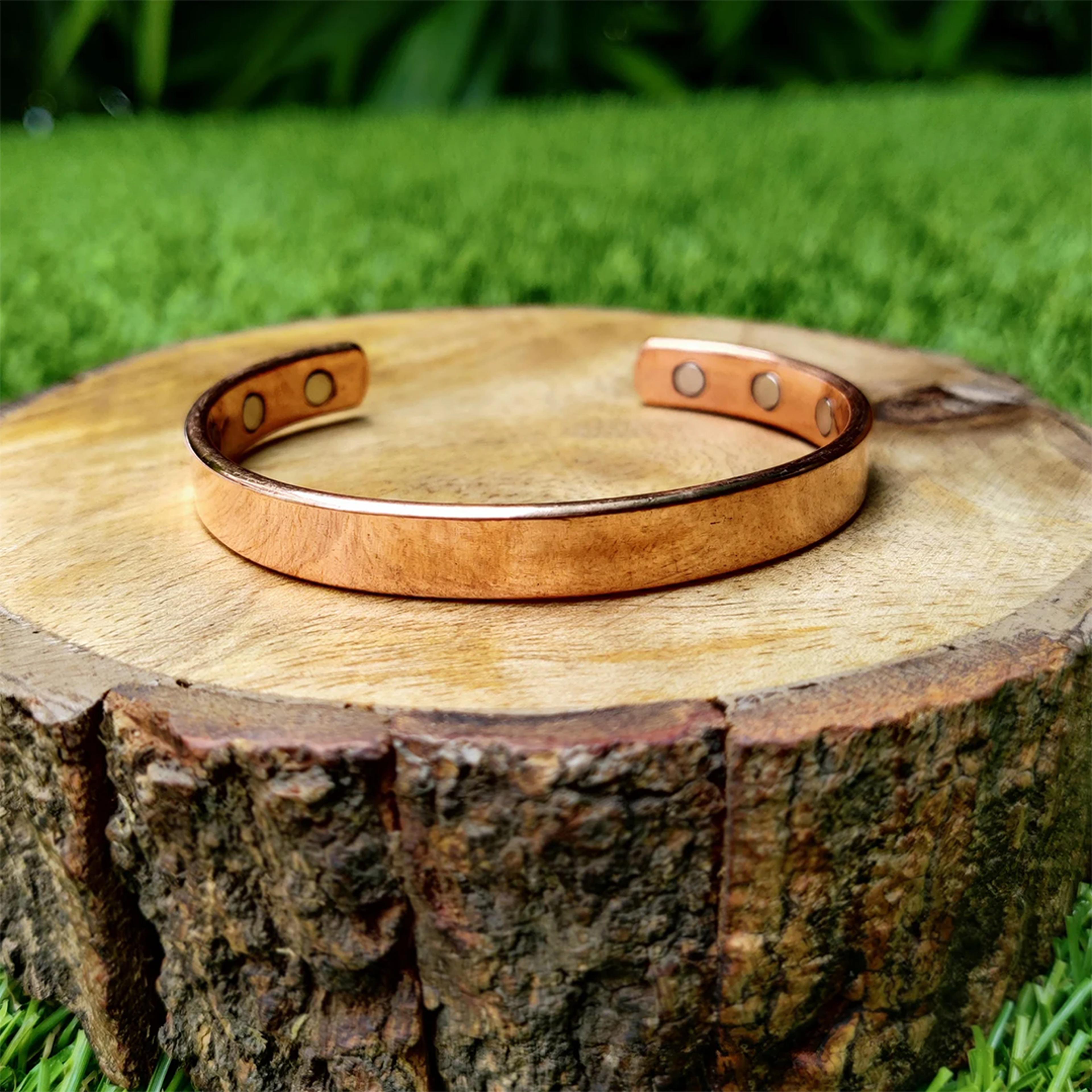 pure magnetic copper therapy bangle bracelet – perfect gift for natural pain relief