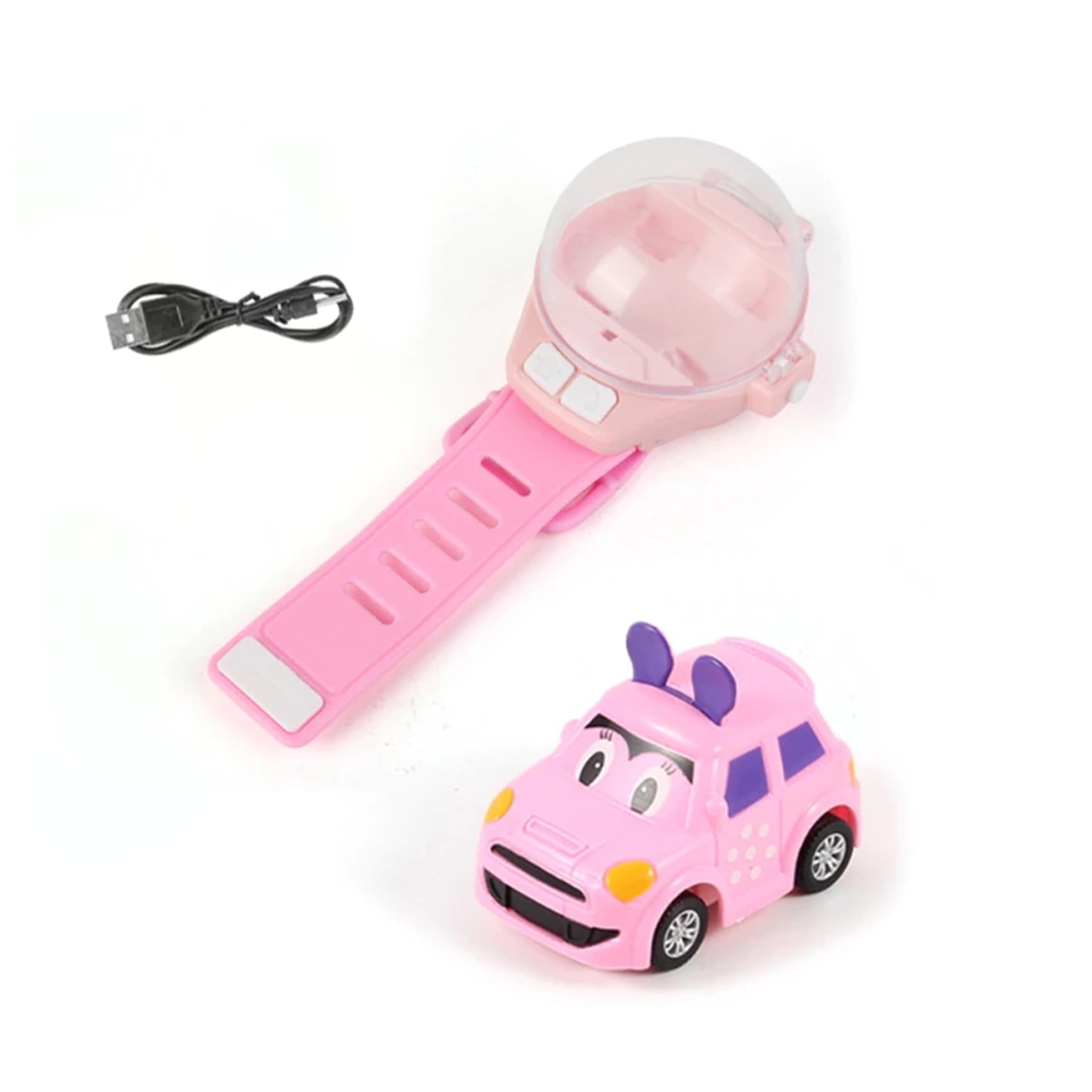 Mini Remote Control Watch Car Pink 2