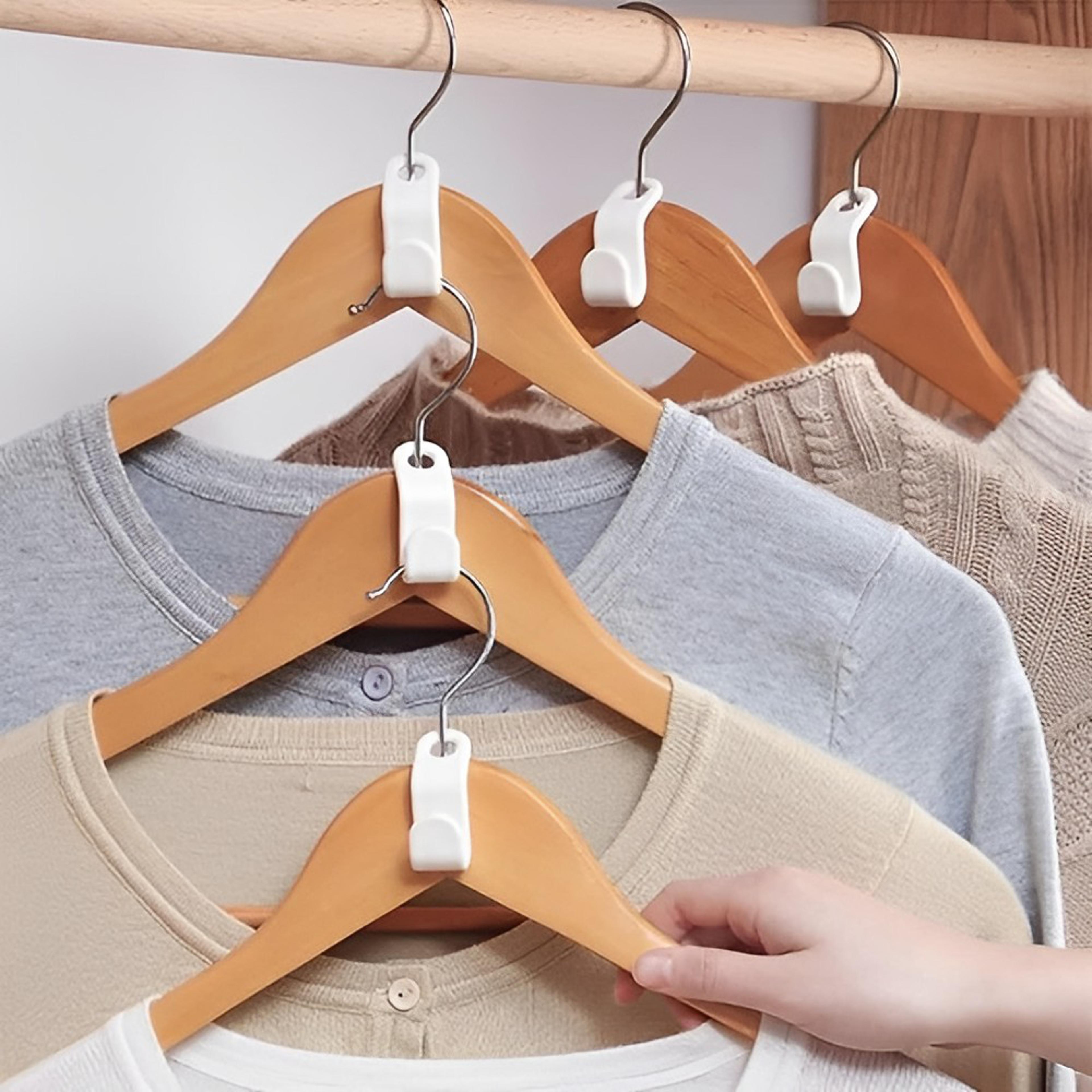 clothes hanger connector hooks – super space saving for closet