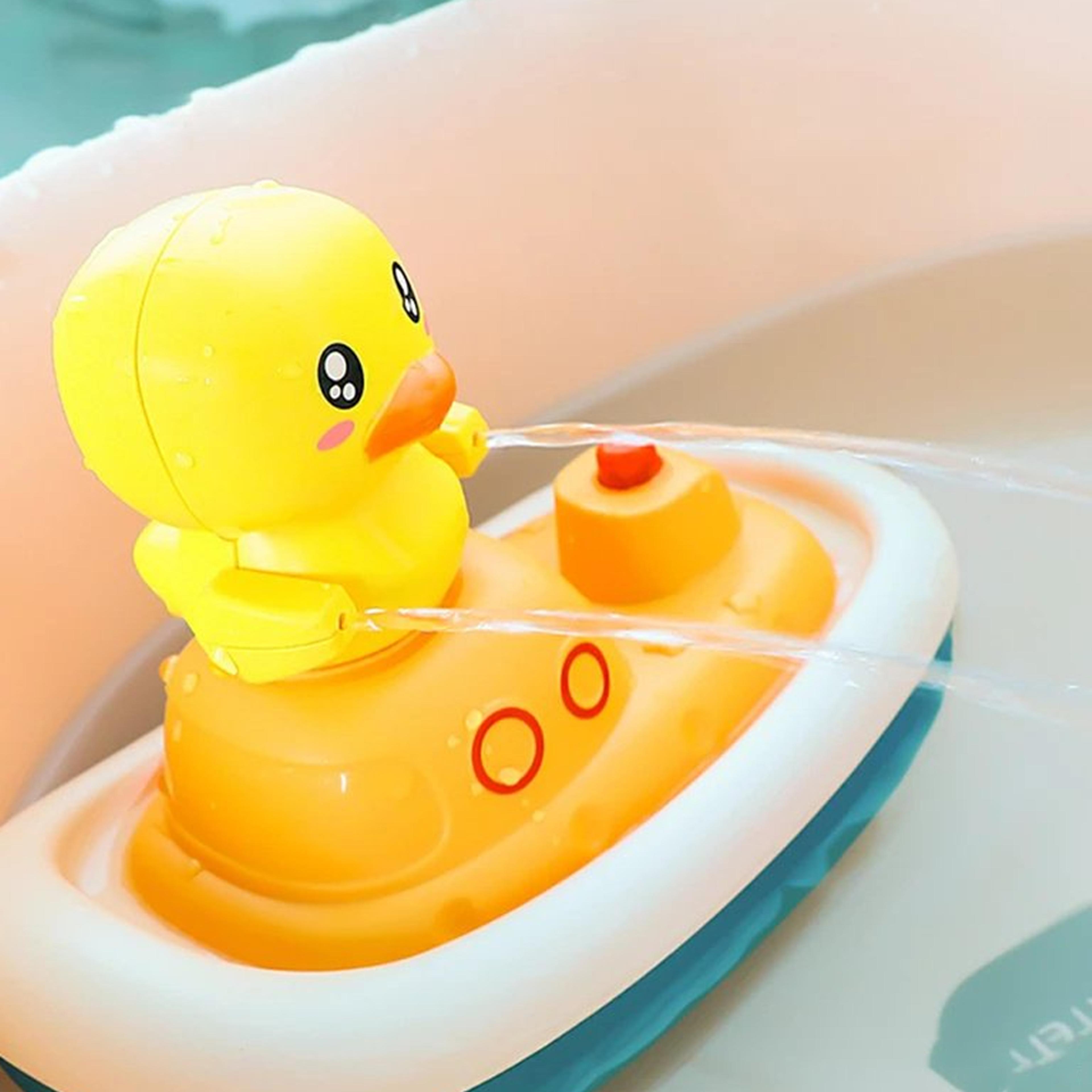 Electric Duck Boat Spray Bath Toy 3