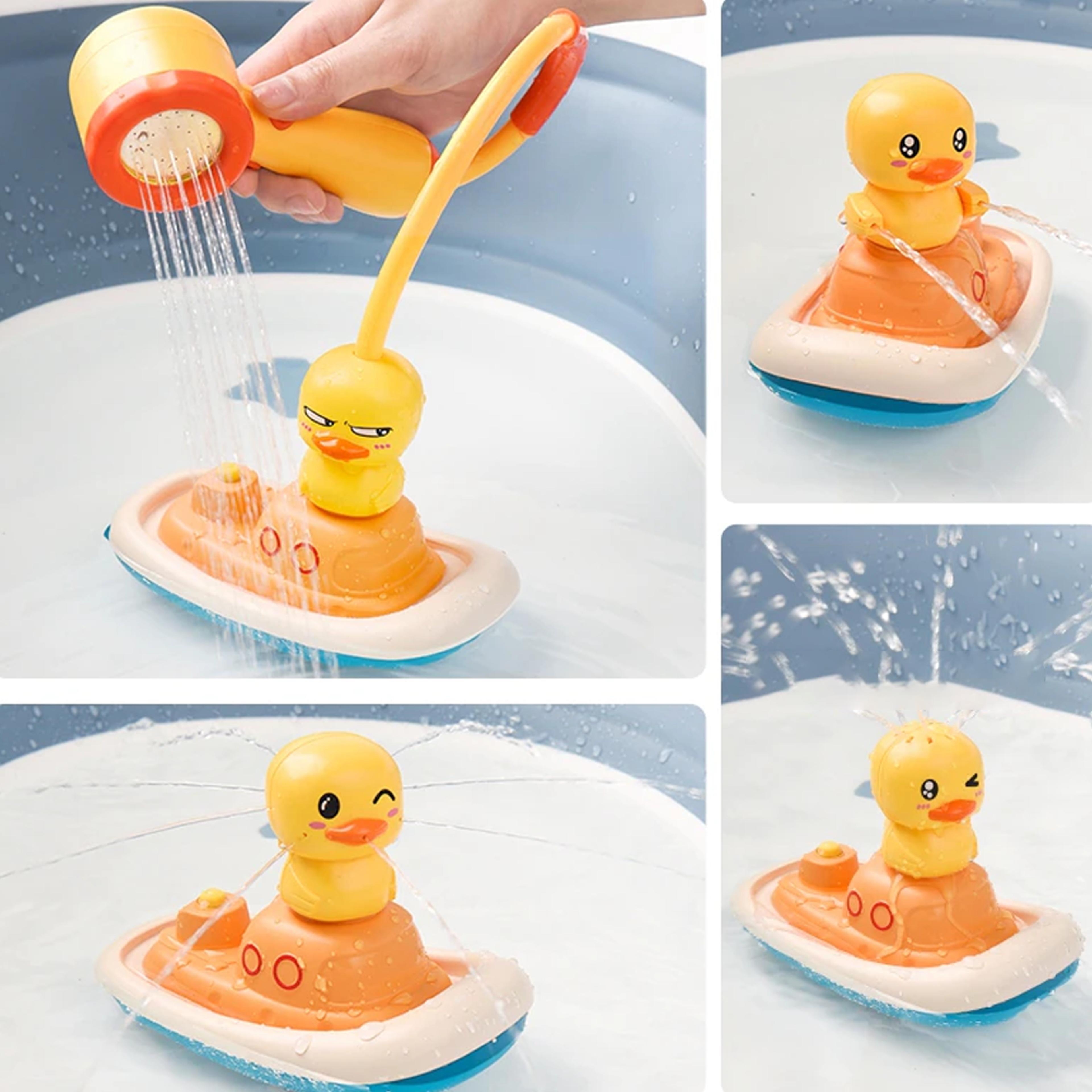 Electric Duck Boat Spray Bath Toy 6