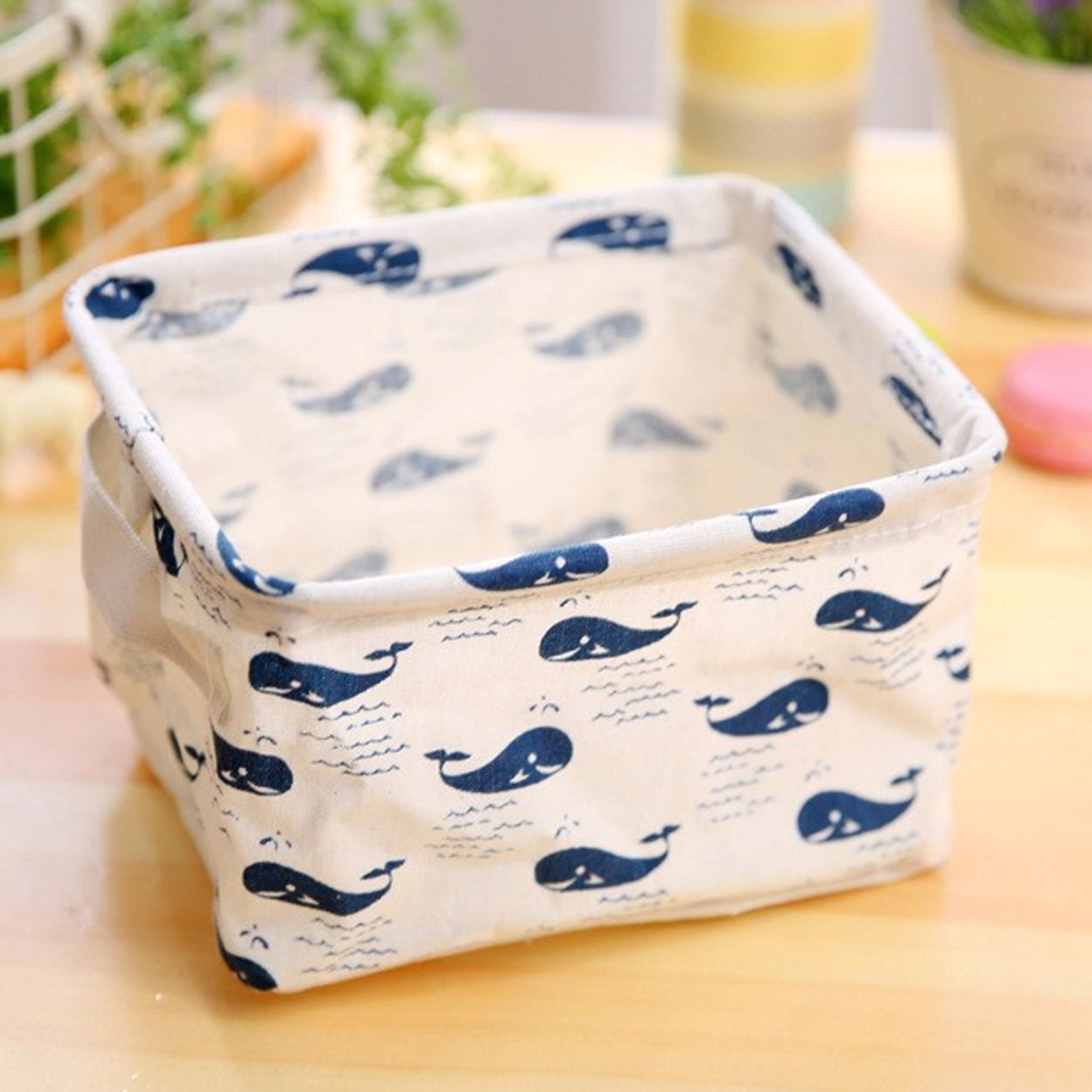 desktopfabricstoragebasket whale
