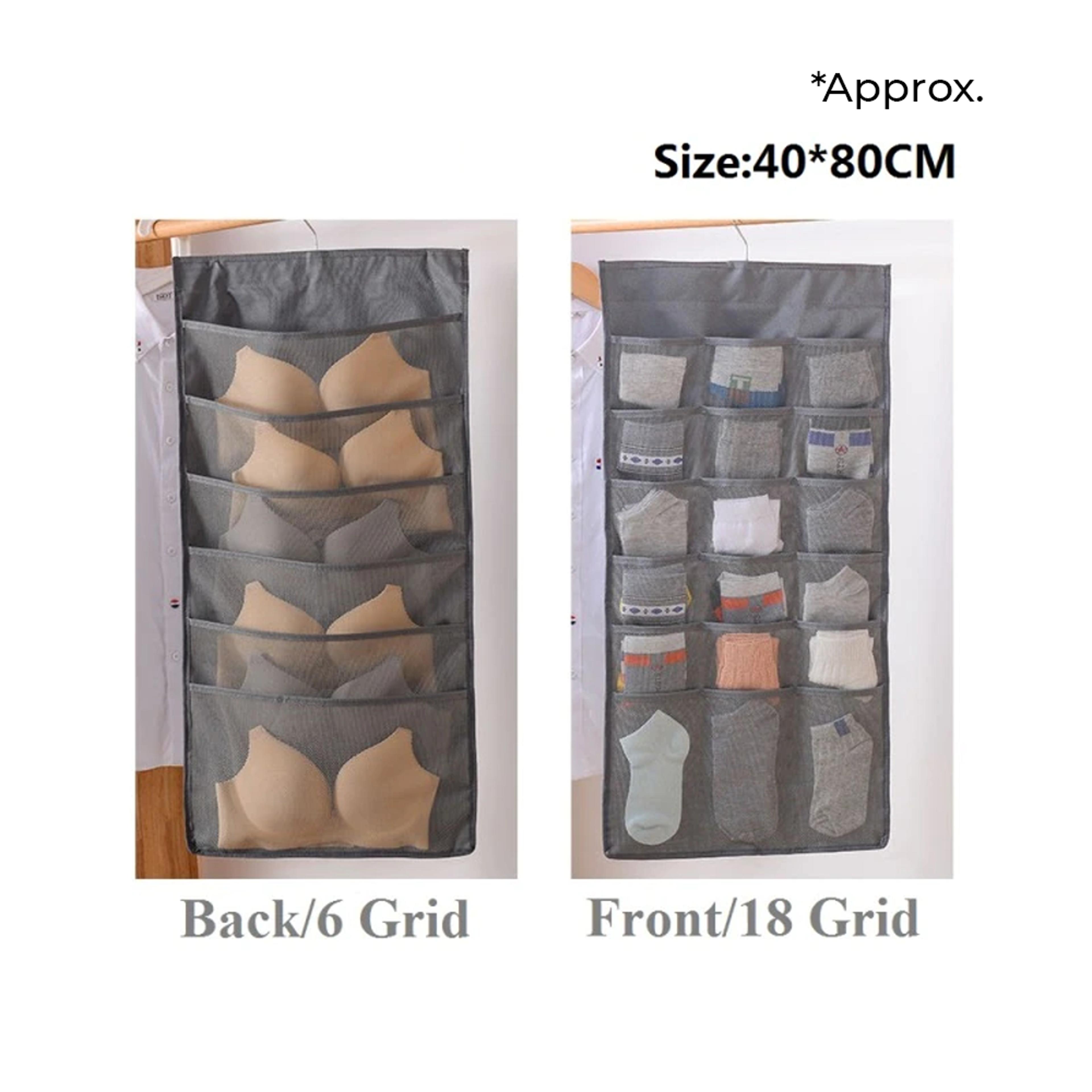 multifunctionaldoublesidedbagstoragehangingbag grey
