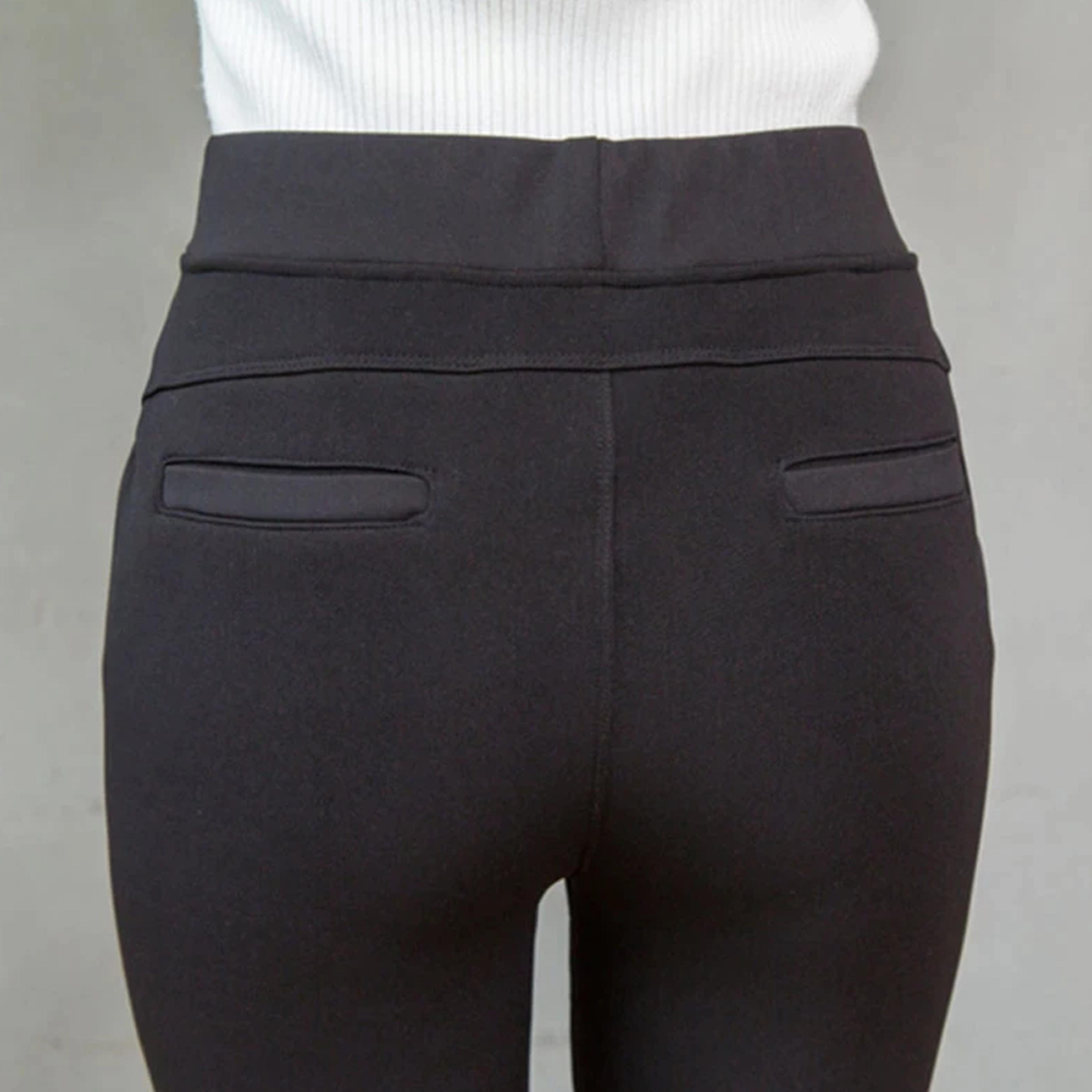 High waist winter pants for women