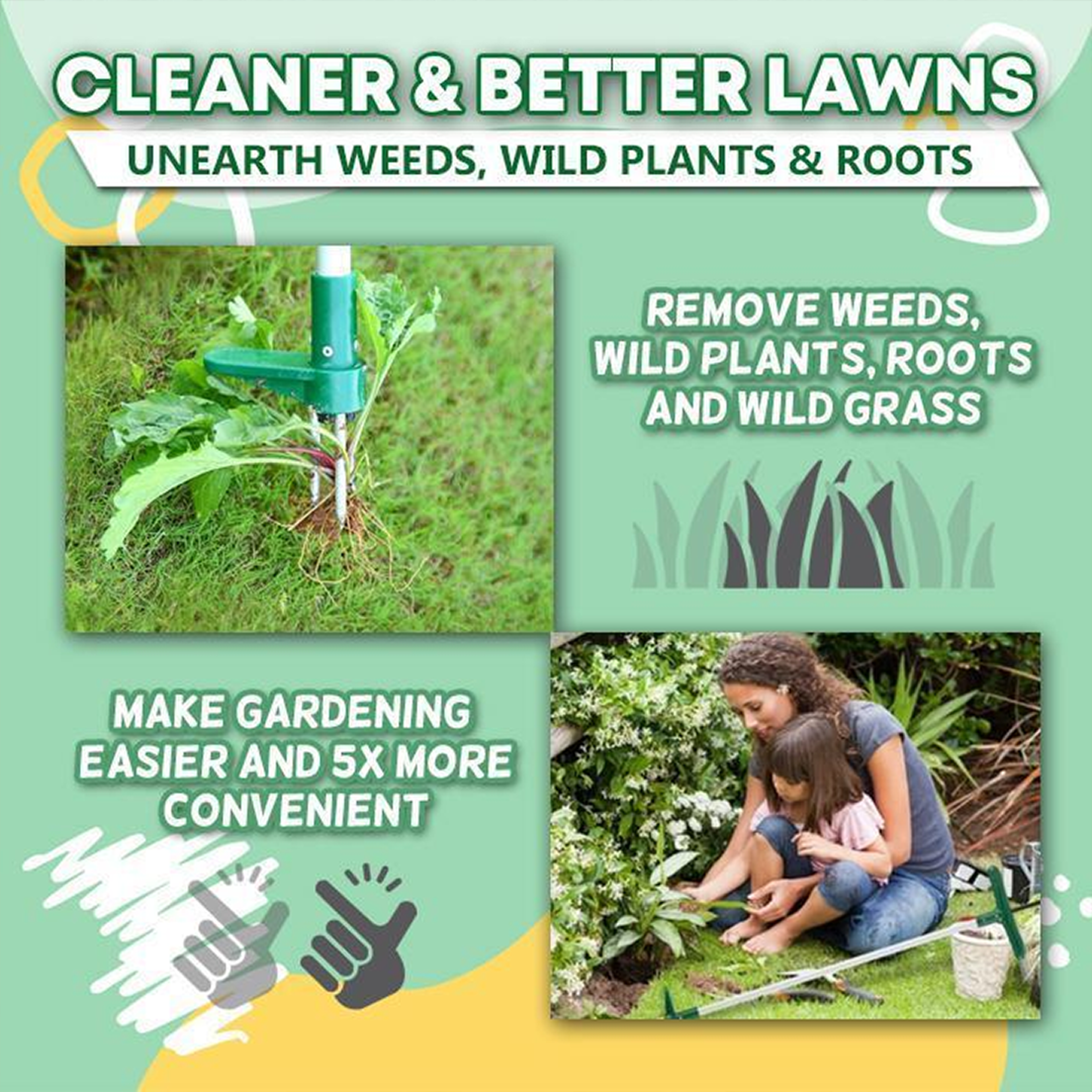 Standing Plant Root Remover Tool 6