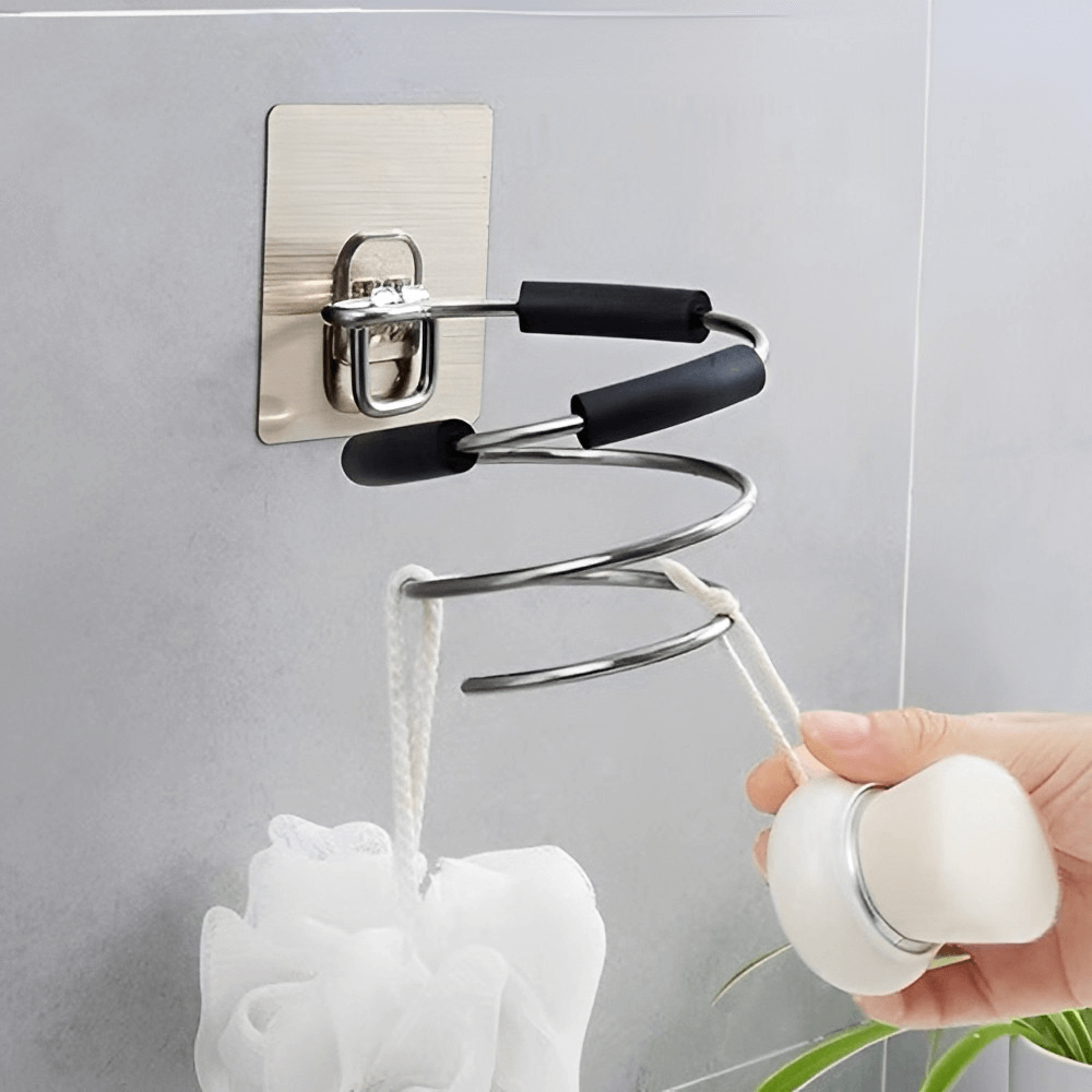 nodrillingahesivestainlesssteelhairdryerholder2.png