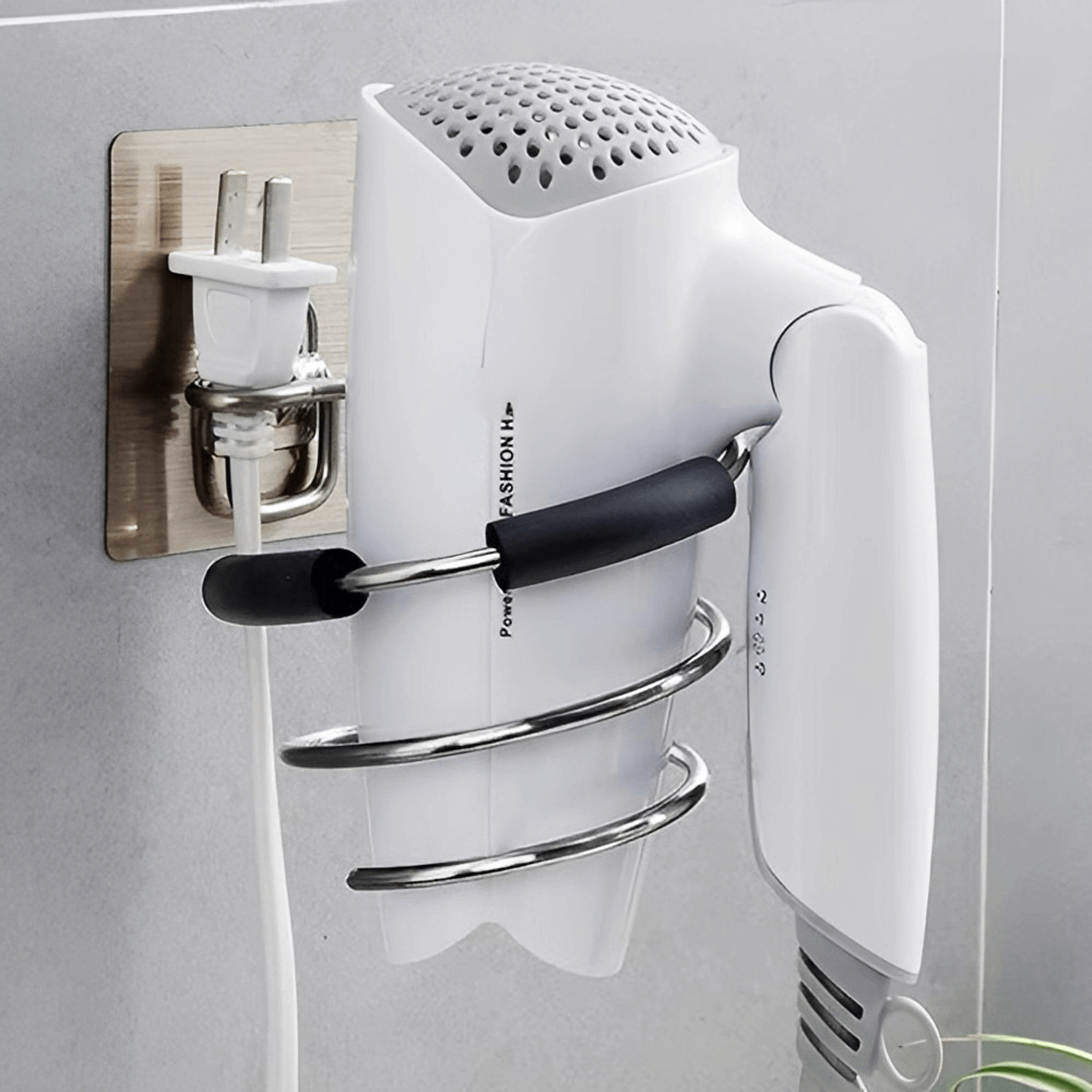 nodrillingahesivestainlesssteelhairdryerholder3.png