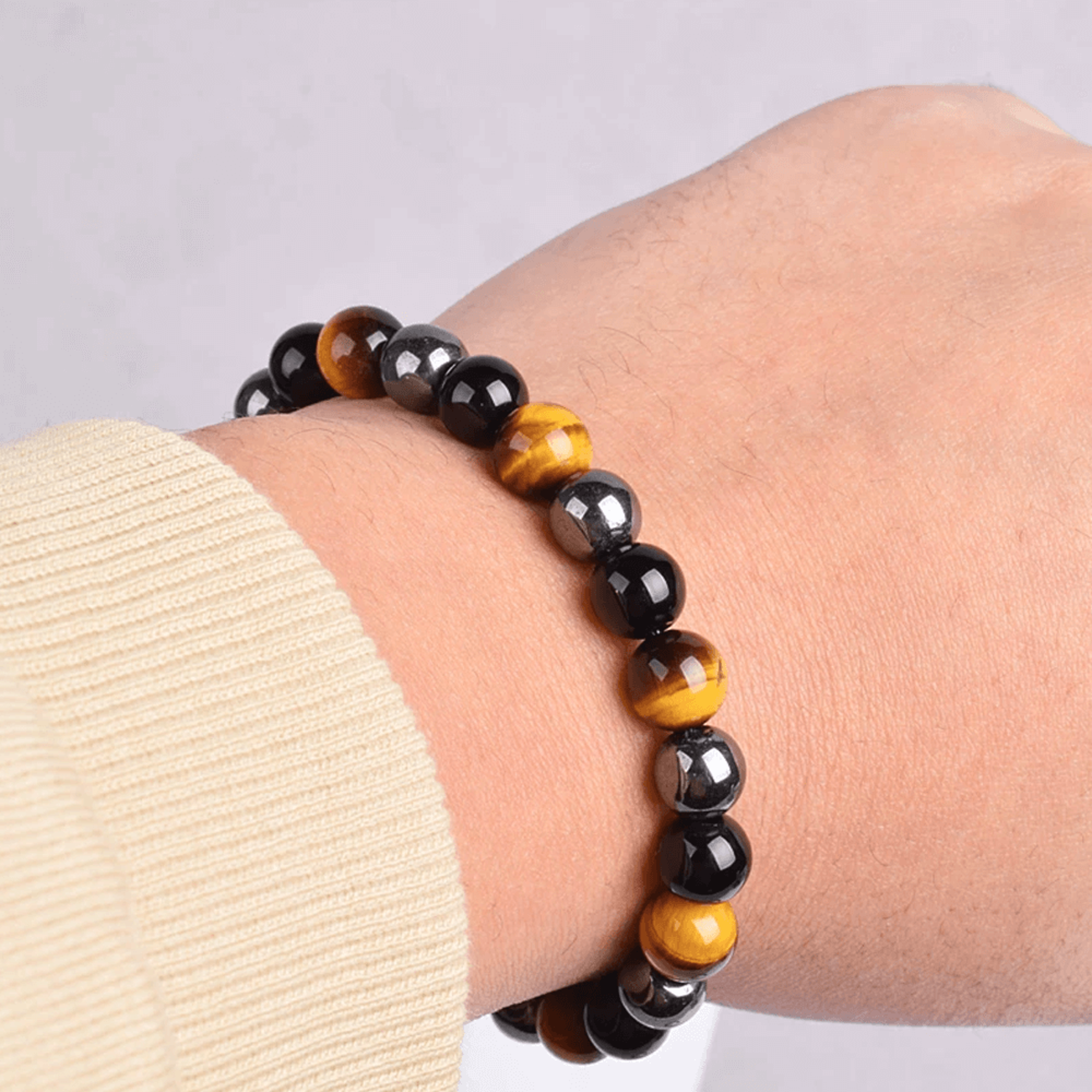 lymphatic drainage tigereye bracelet
