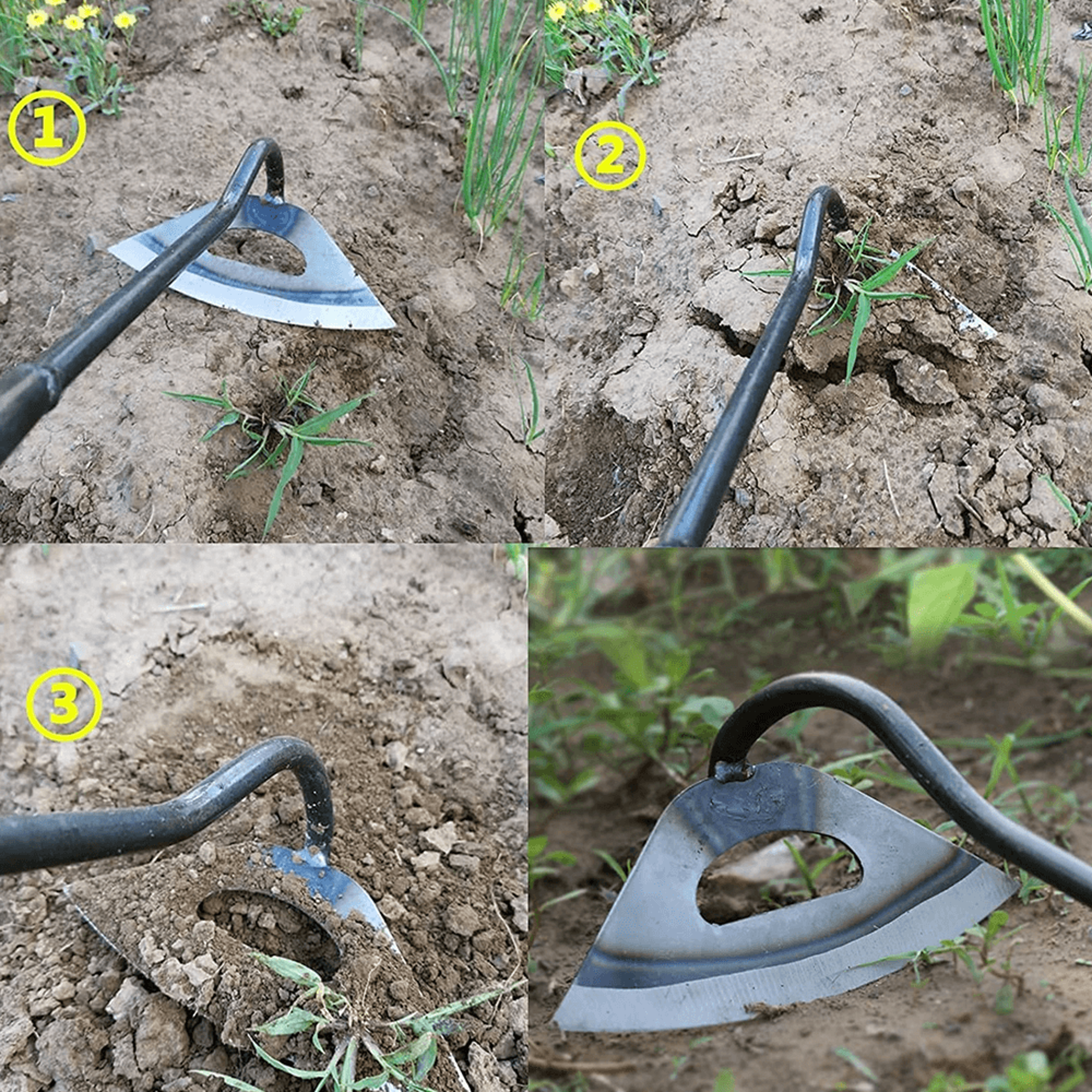 Lightweight hoe for comfortable extended use