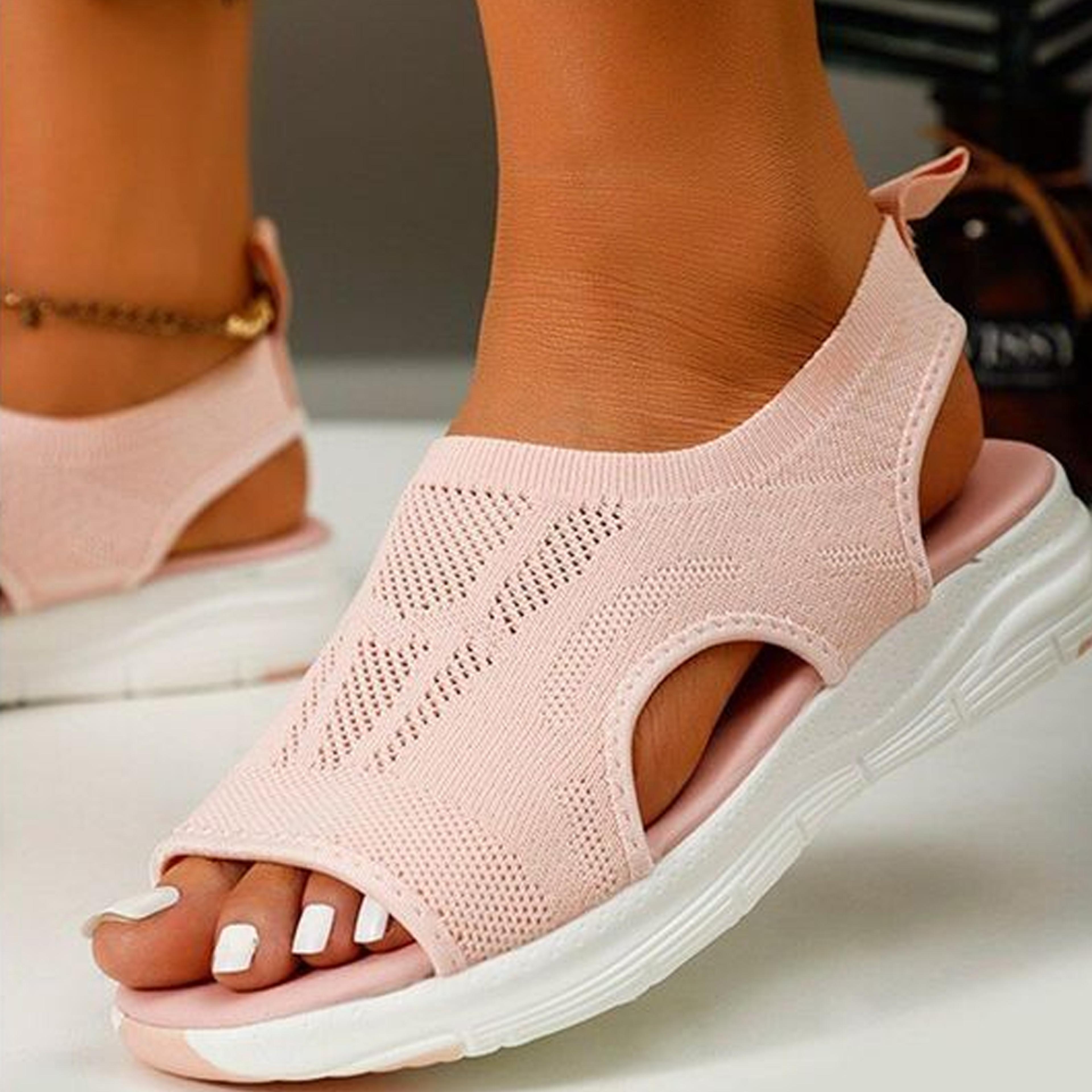 Stylish orthopedic slide sport sandals in summer colors