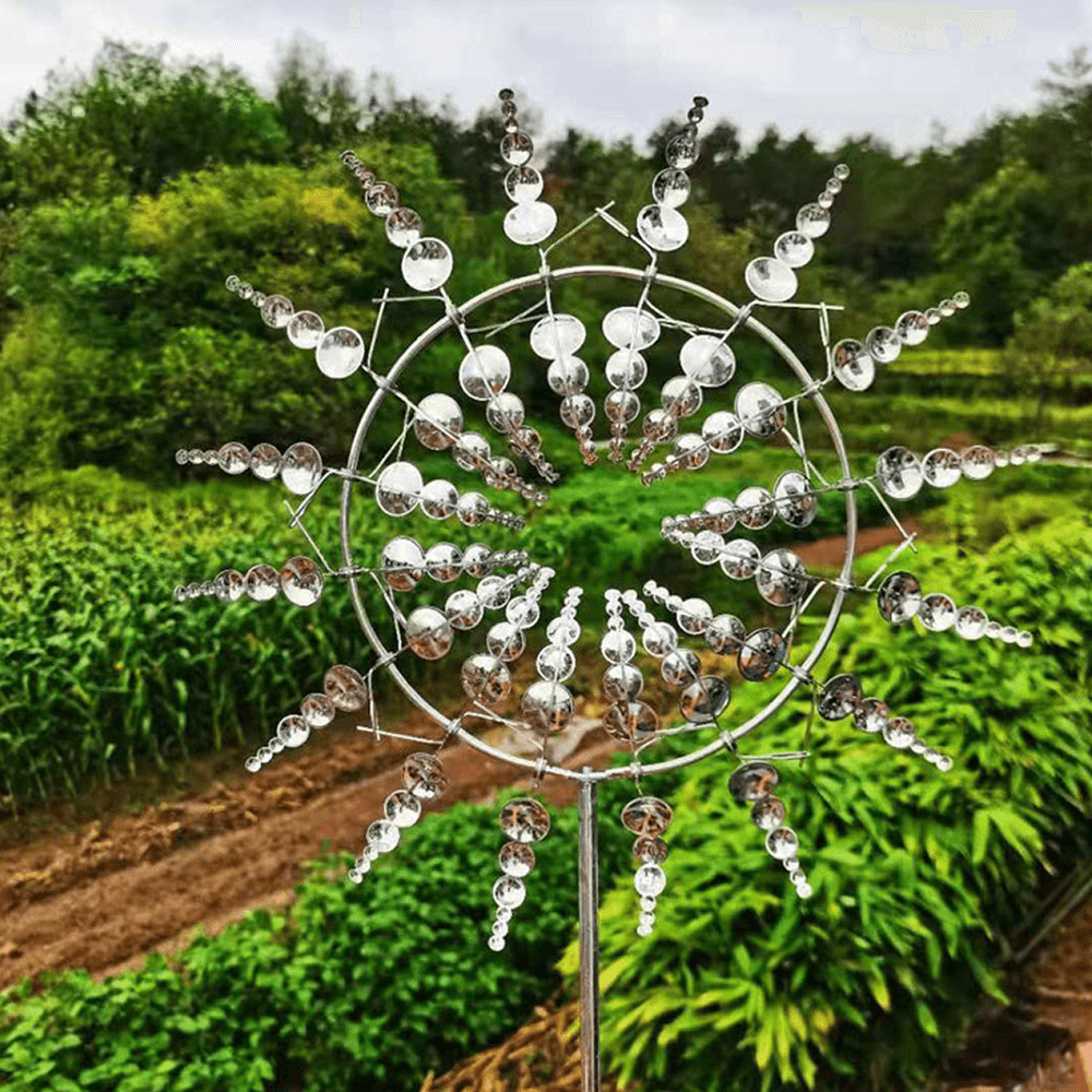 Silent operation metal windmill