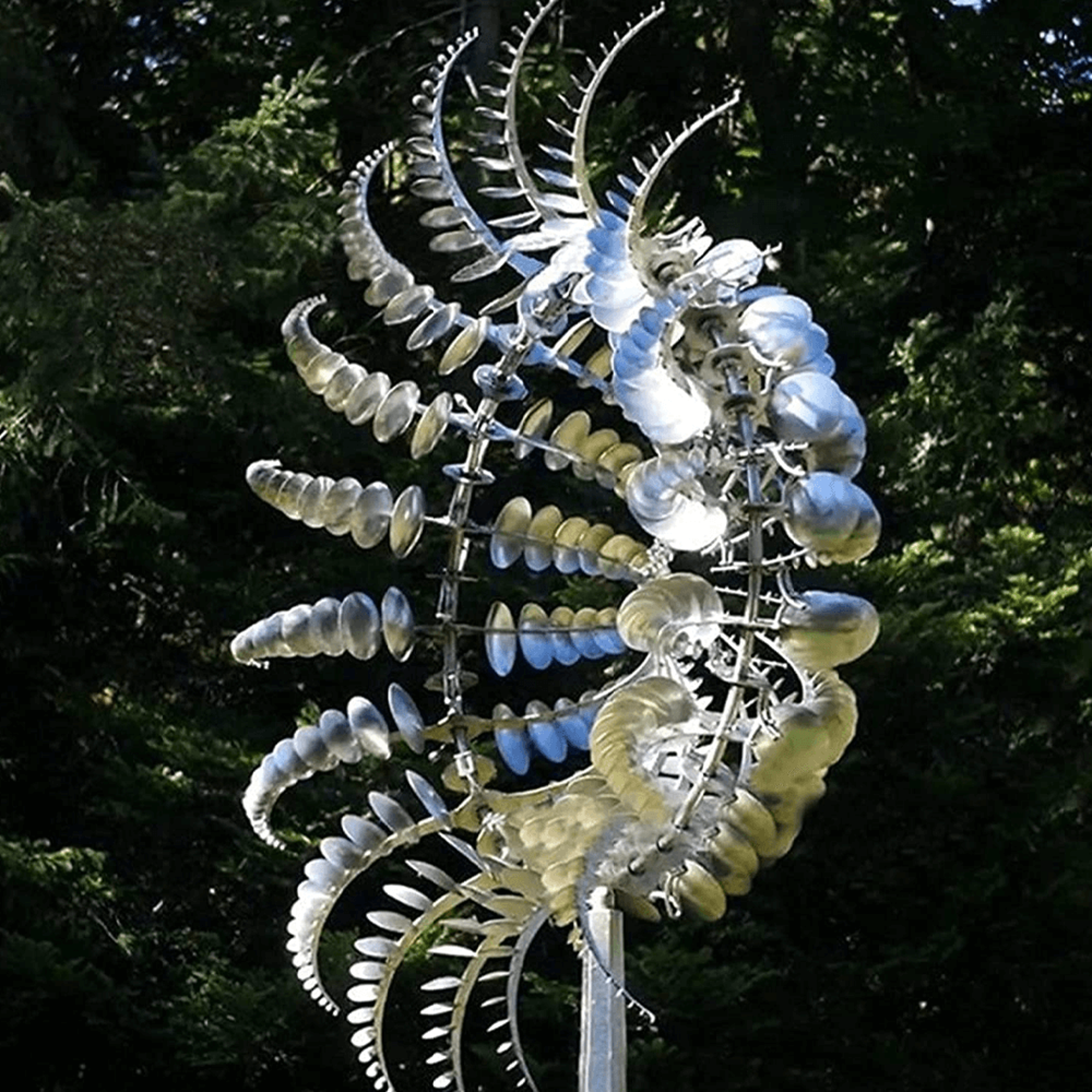 metal windmill for outdoor decor