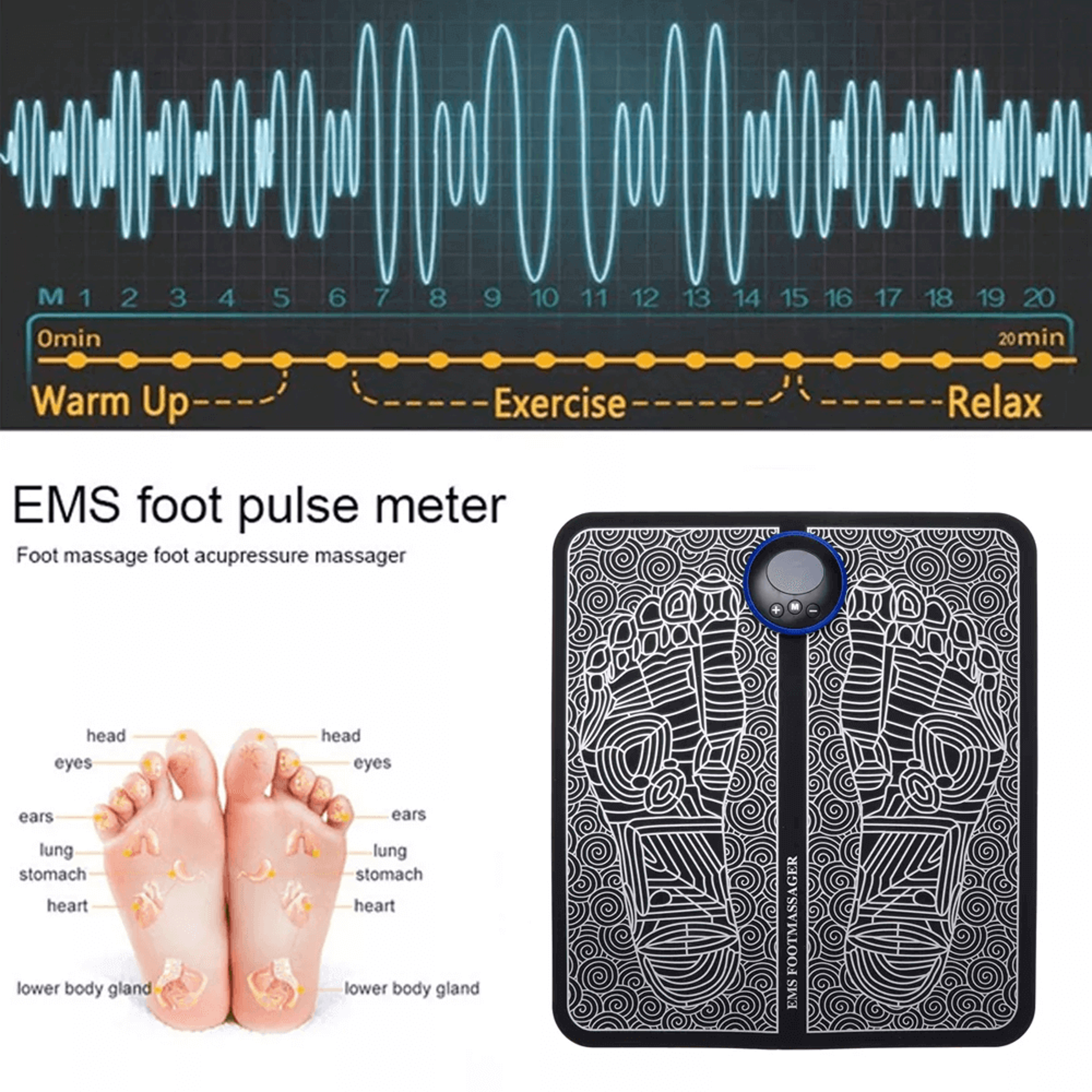 Athlete using Ems Foot Massager postworkout