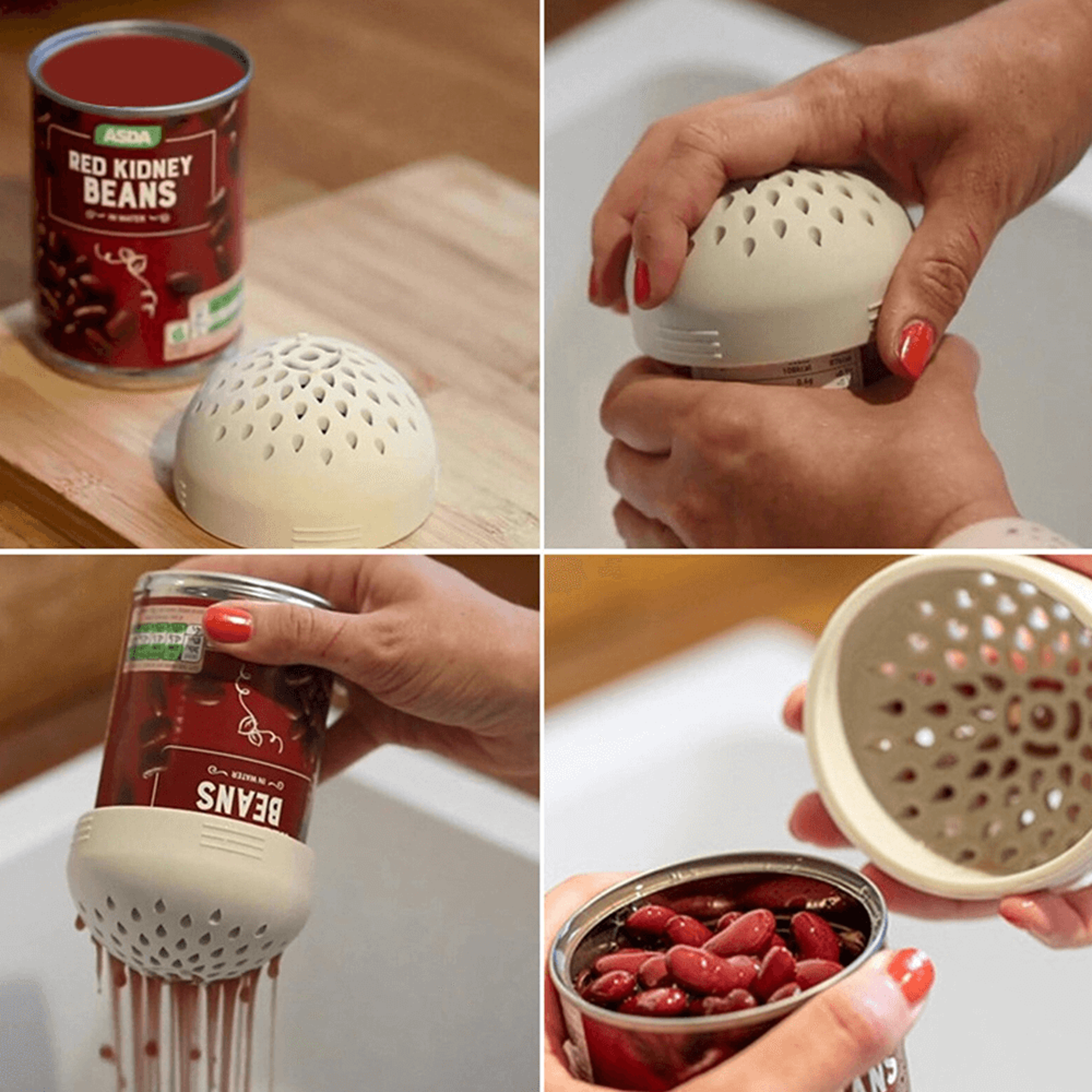 Snap-On Silicone Can Colander Strainer for Your Kitchen 4