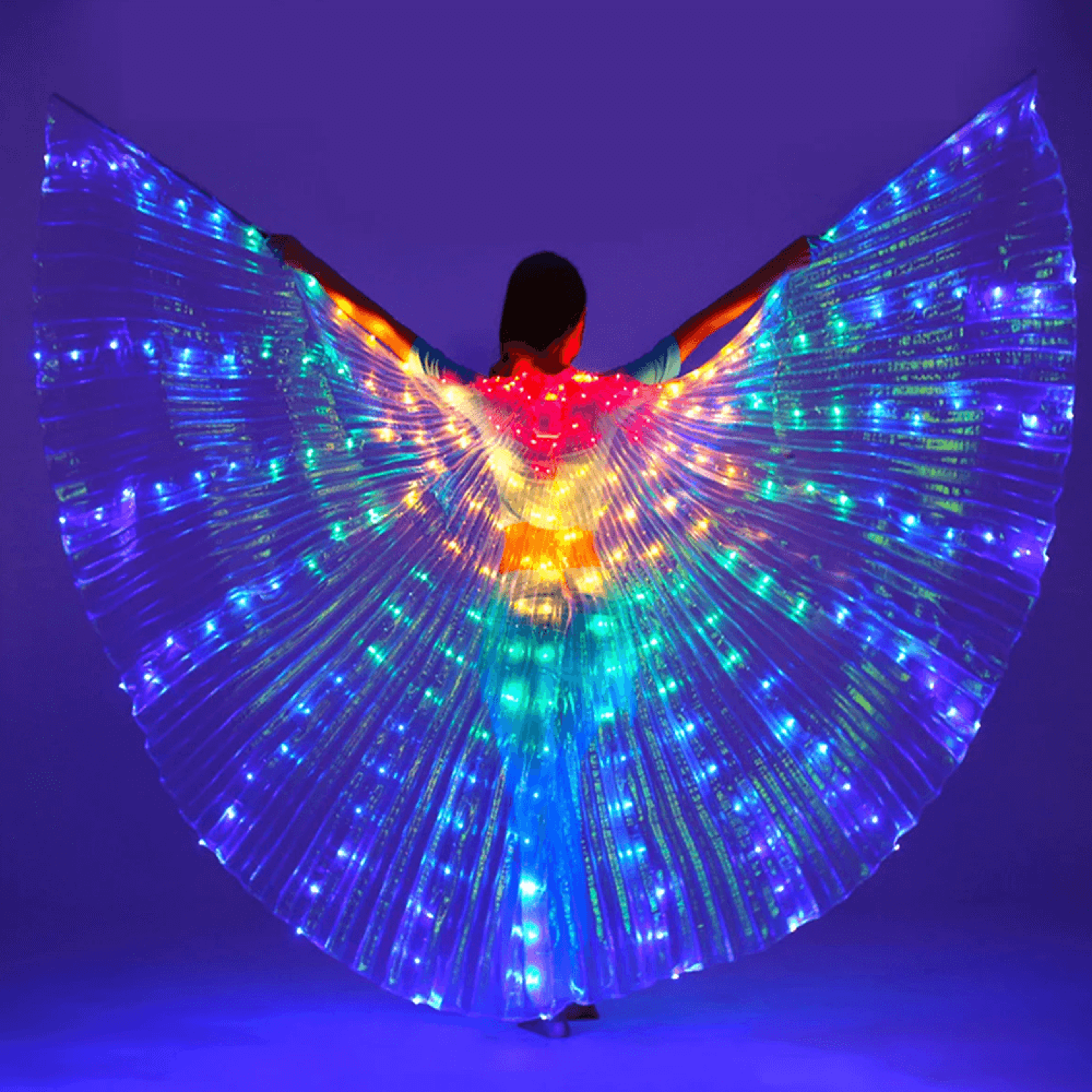 belly dance glow light up costume