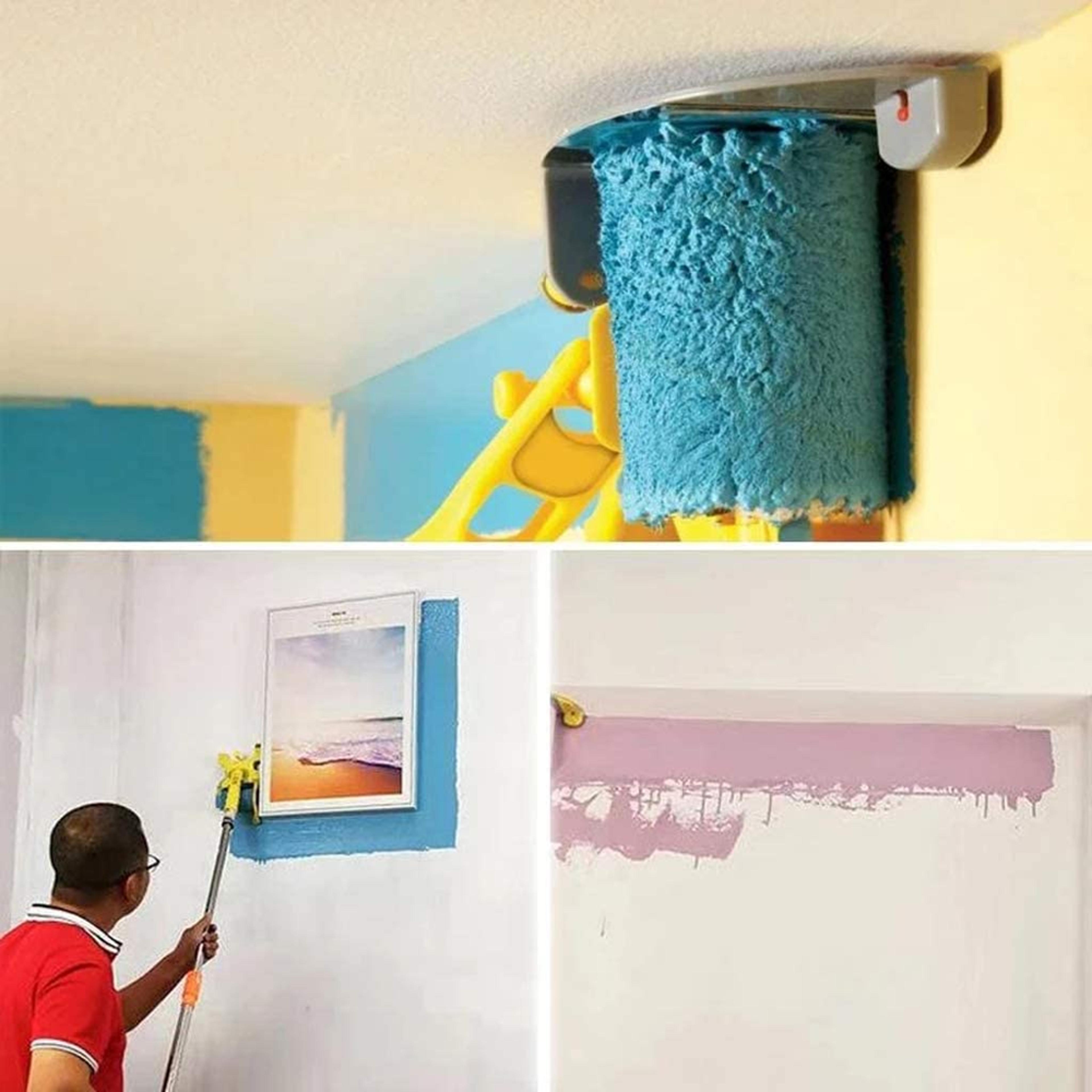 Clean Cut Paint Edger Trimming Roller Brush 4