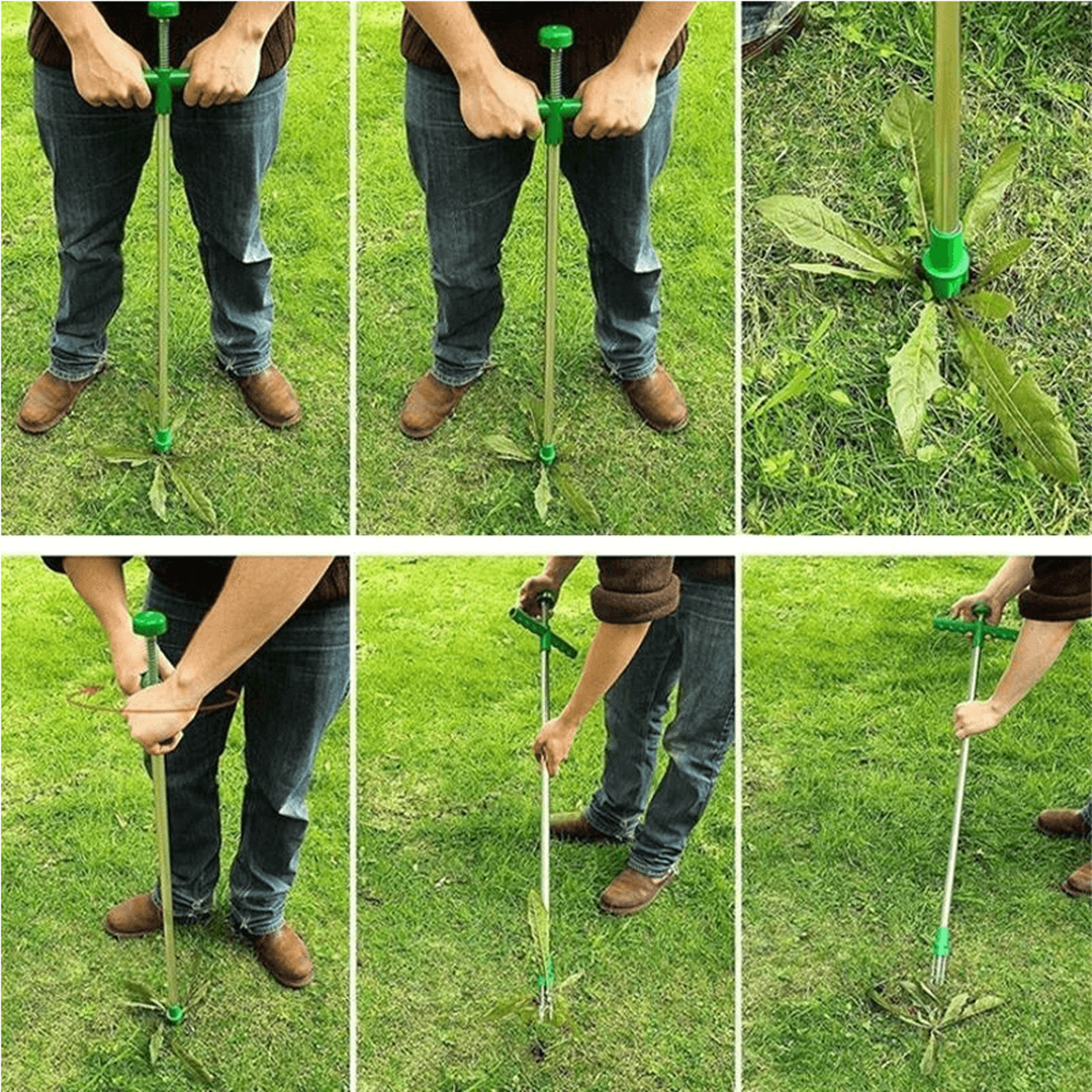 Stand Up Long Handle Weed Puller Tool 5