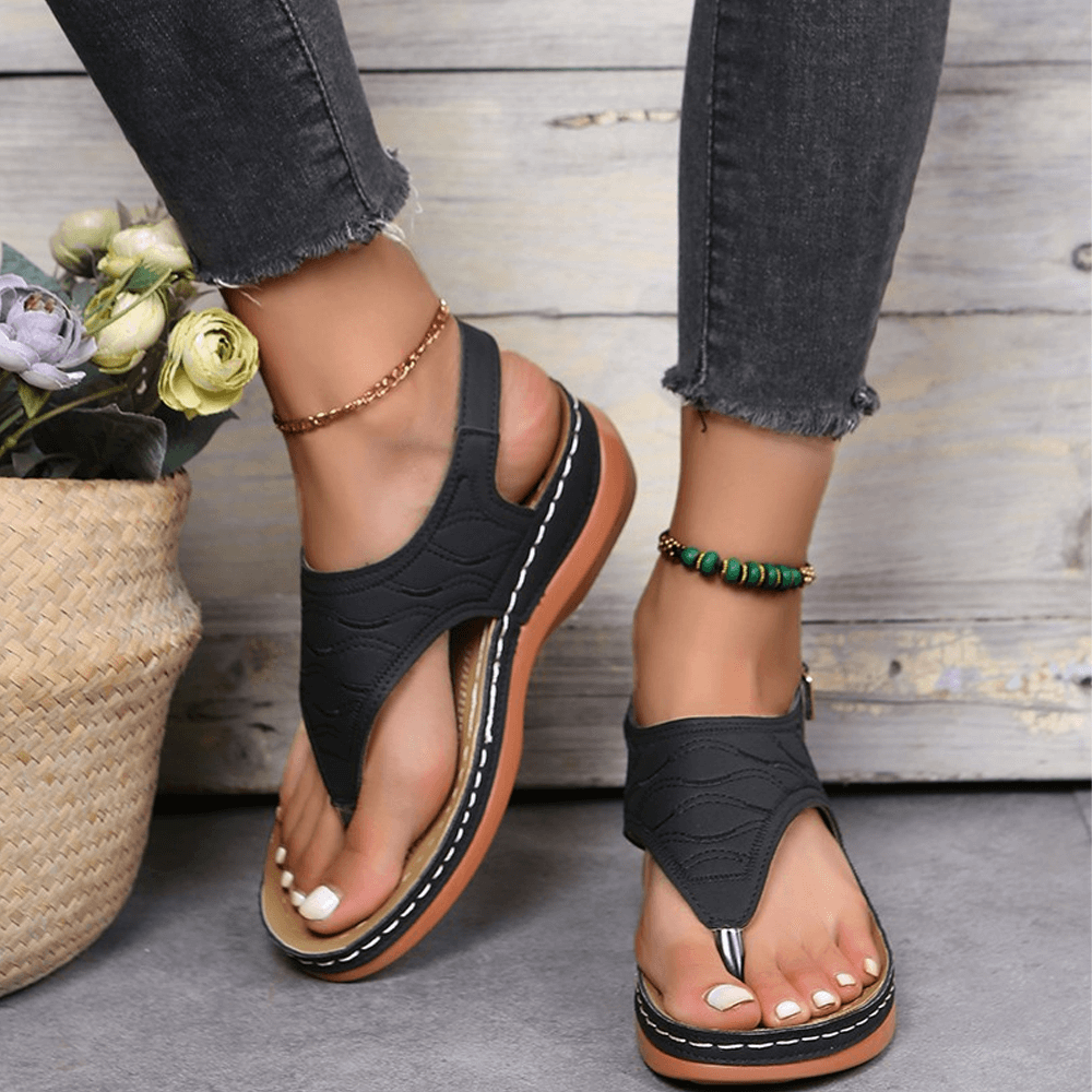 comfort slippers orthopedic wedge sandals