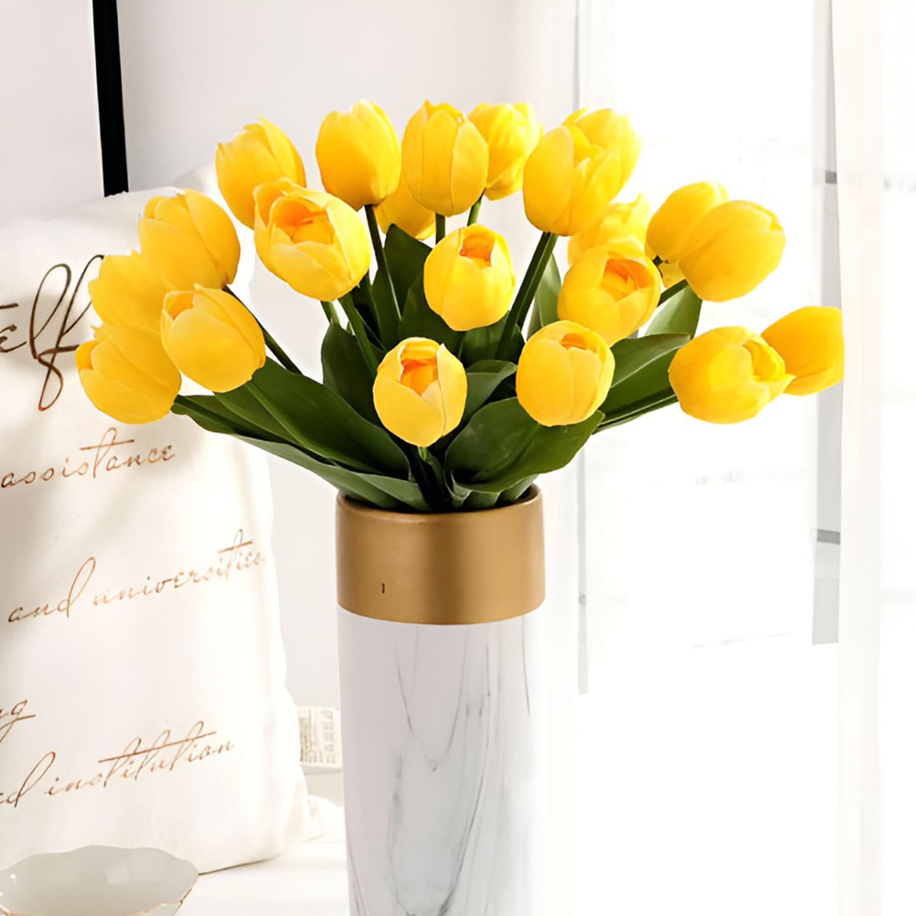droopfreemulticolorrealtouchtulipflowerssetyellow.png