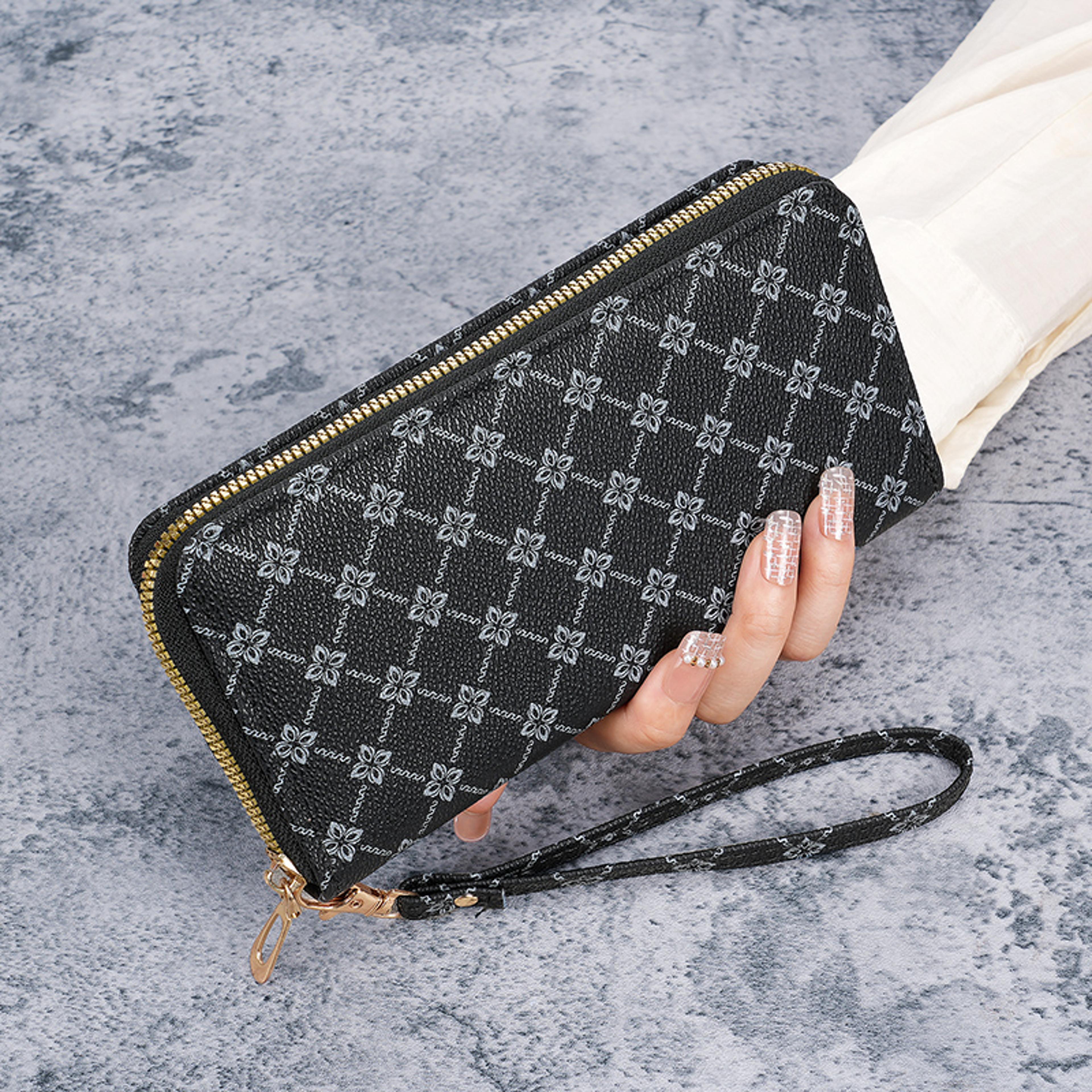 European American Trend Large Capacity Multifunctional Wallet Clutch Bag 1