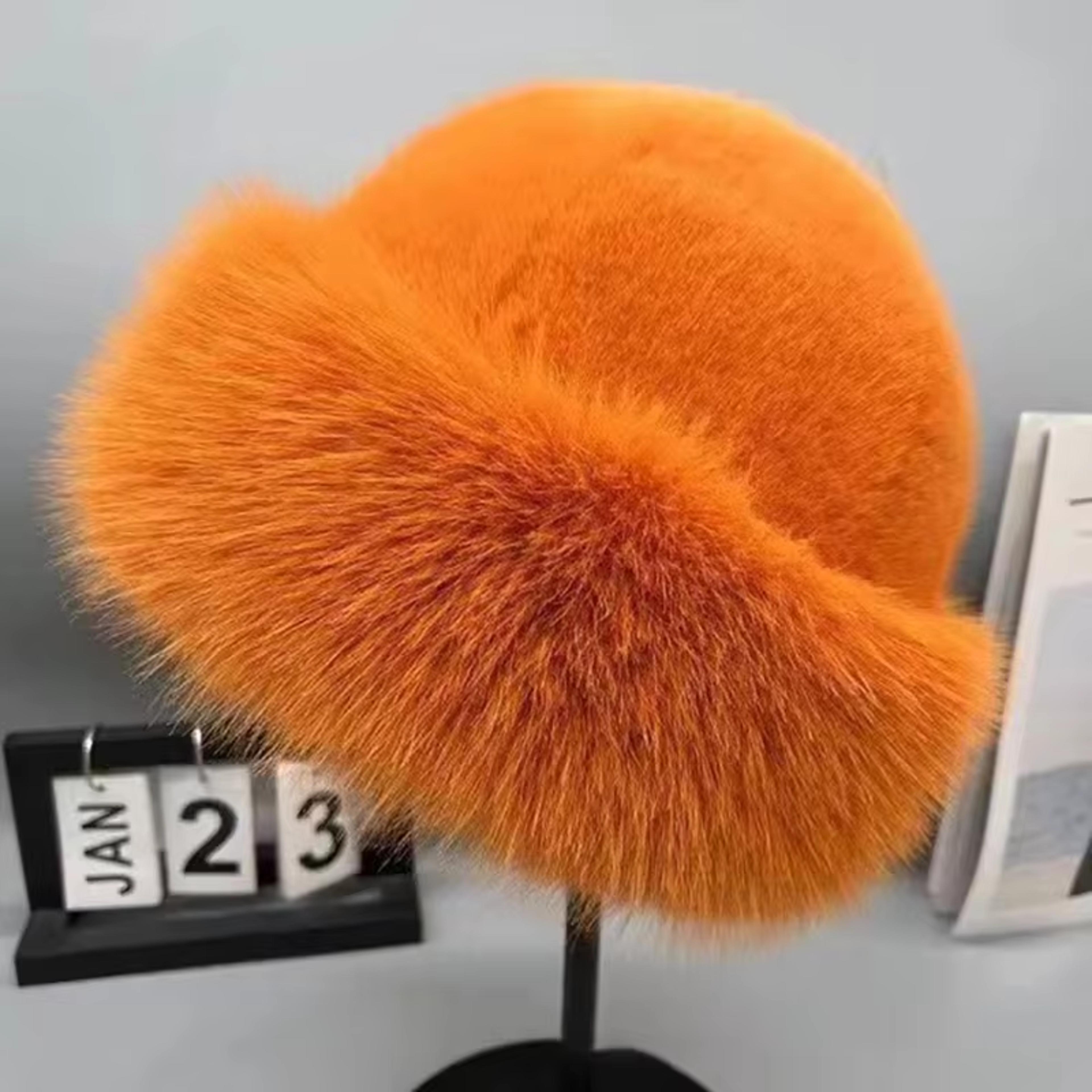 Womens Winter Fur Hat Cold Proof Soft  Warm Outdoor Hat For Skiing Sports And Casual Trips 7