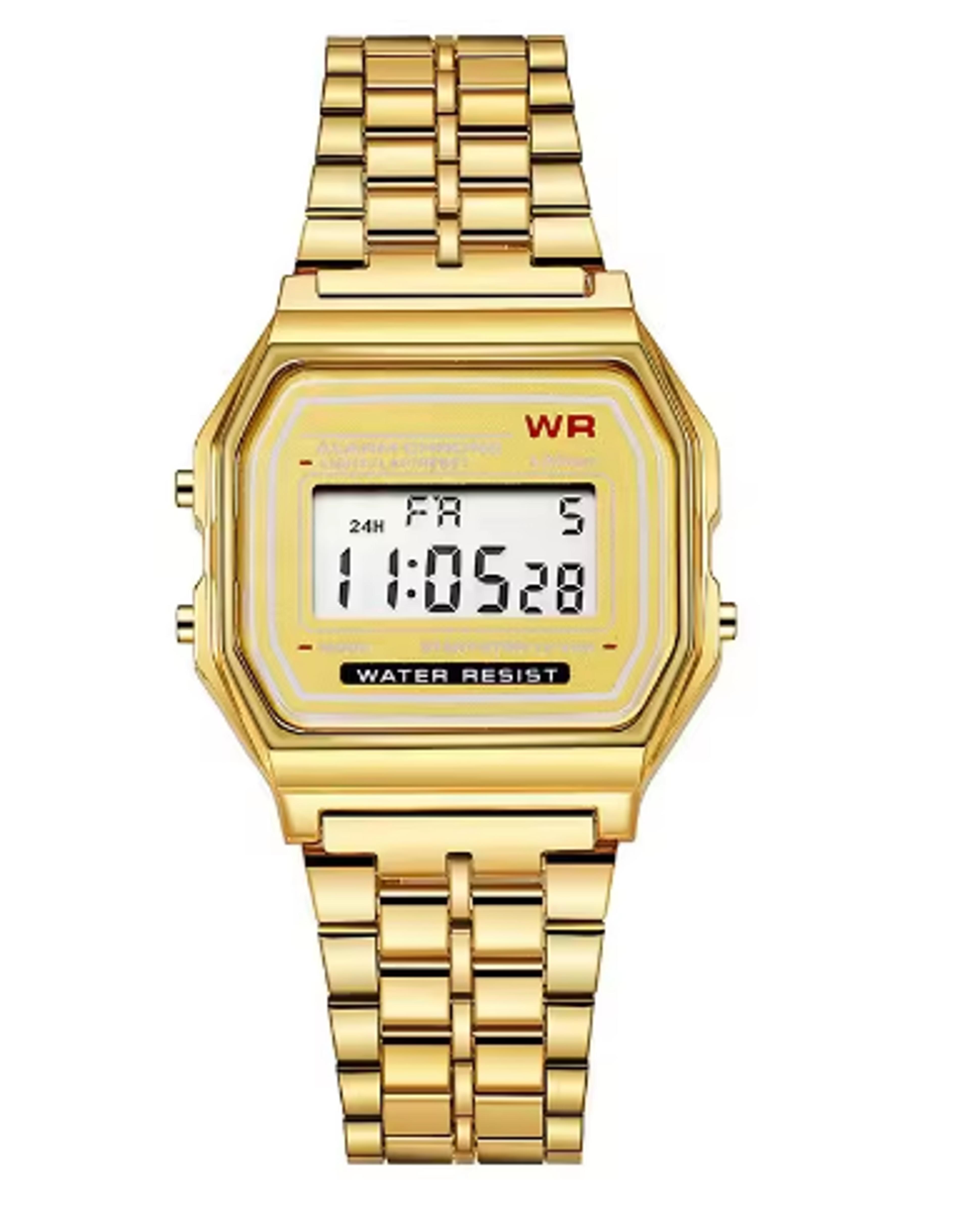 Retro Luxury Gold Rose Digital Display Watch For Men And Women 3