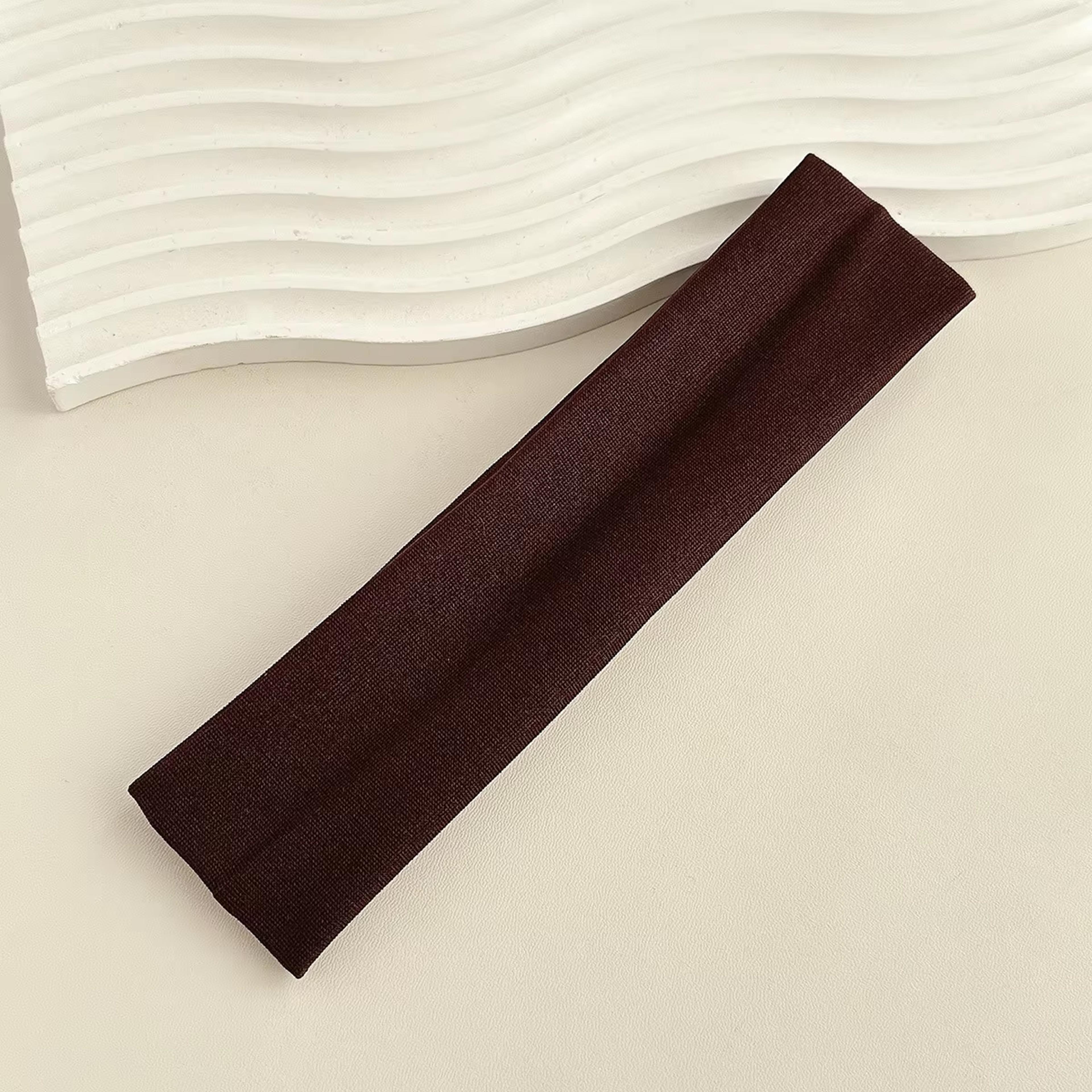Four Seasons Solid Sports Headbands For Women Elastic Hairbands For Running Yoga Fitness  Makeup 1