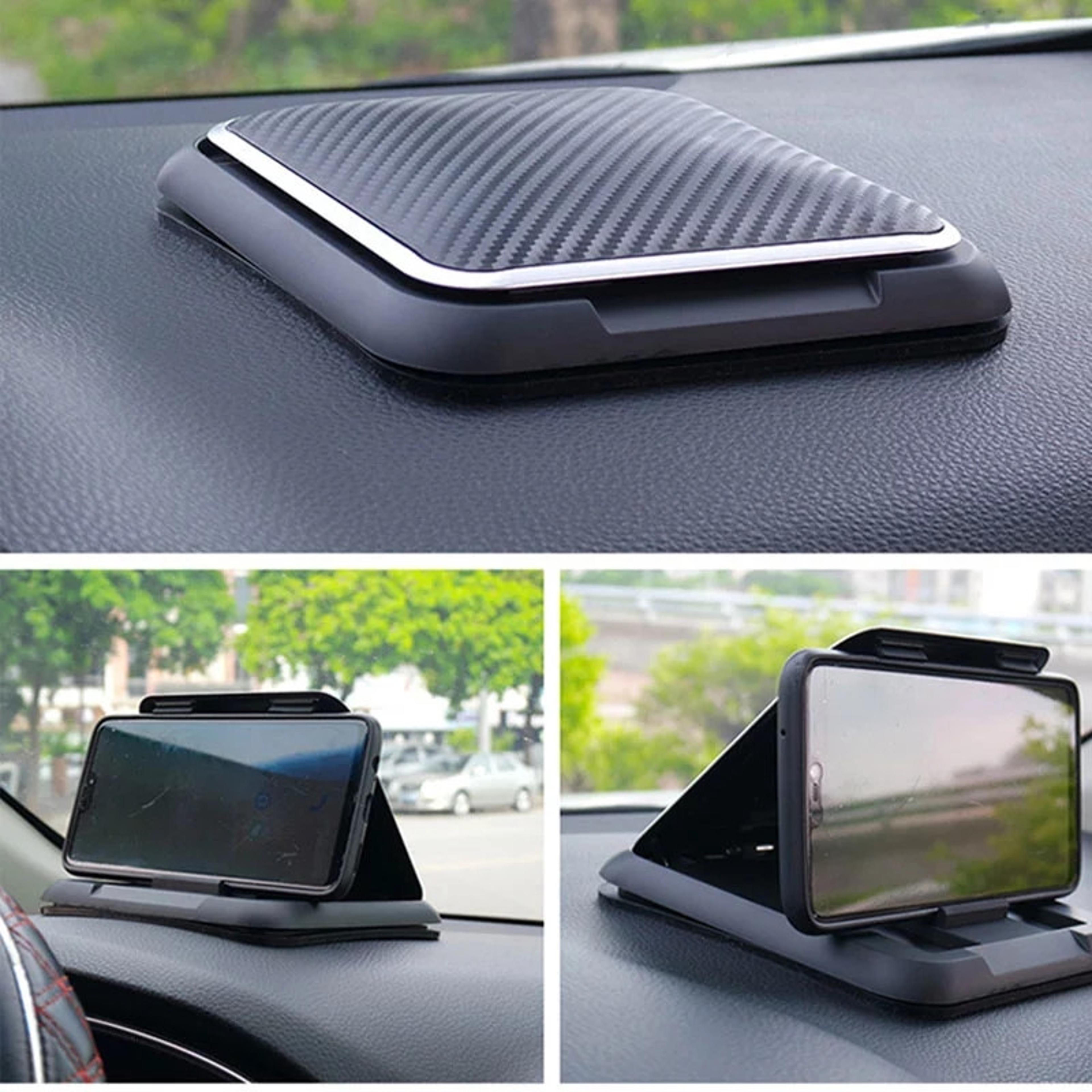 universal car phone holder mount with anti-slip silicone suction pad adjustable smartphone dashboard support