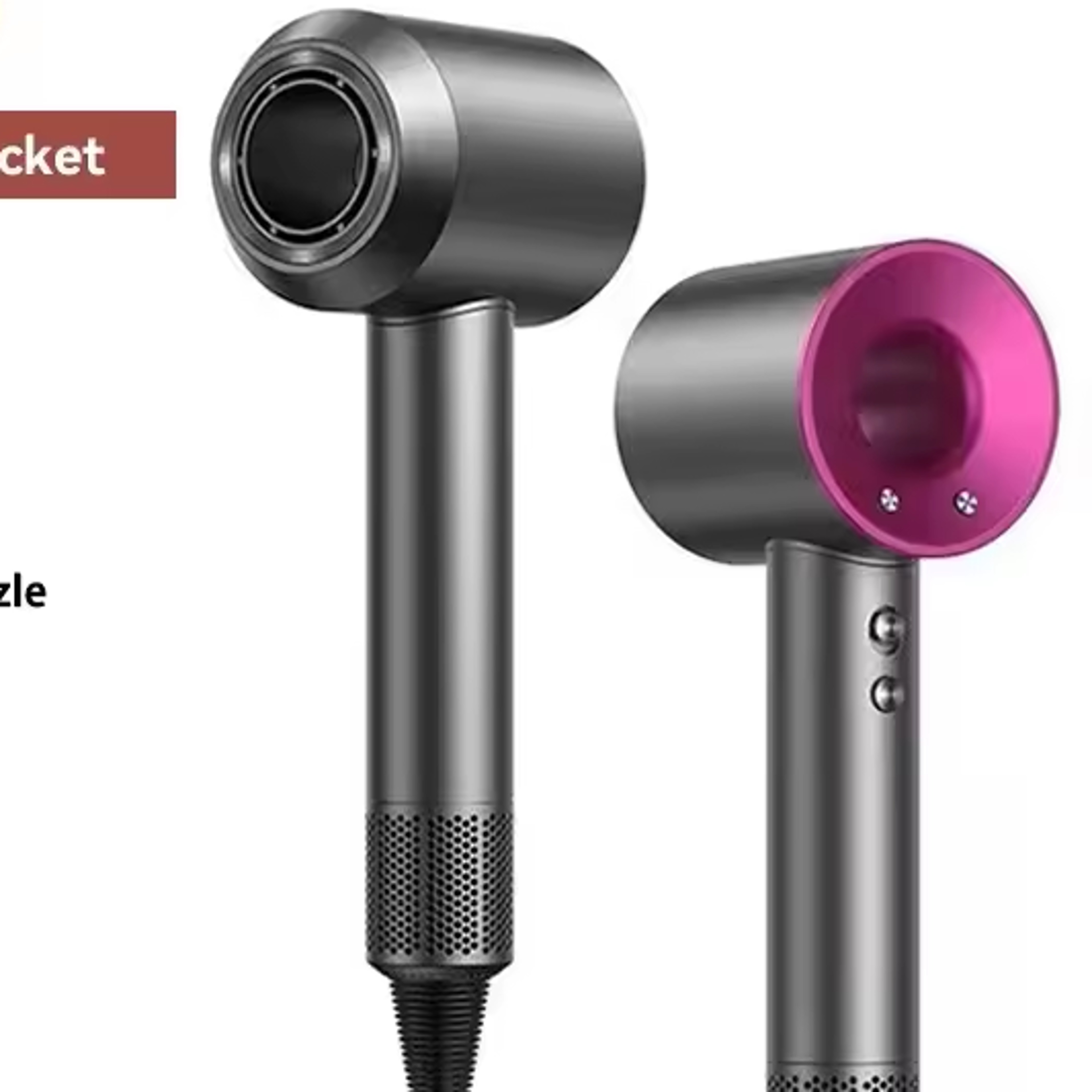 Professional Negative Ion Hair Dryer for Home  Travel Leafless Design Portable Electric Salon Tool