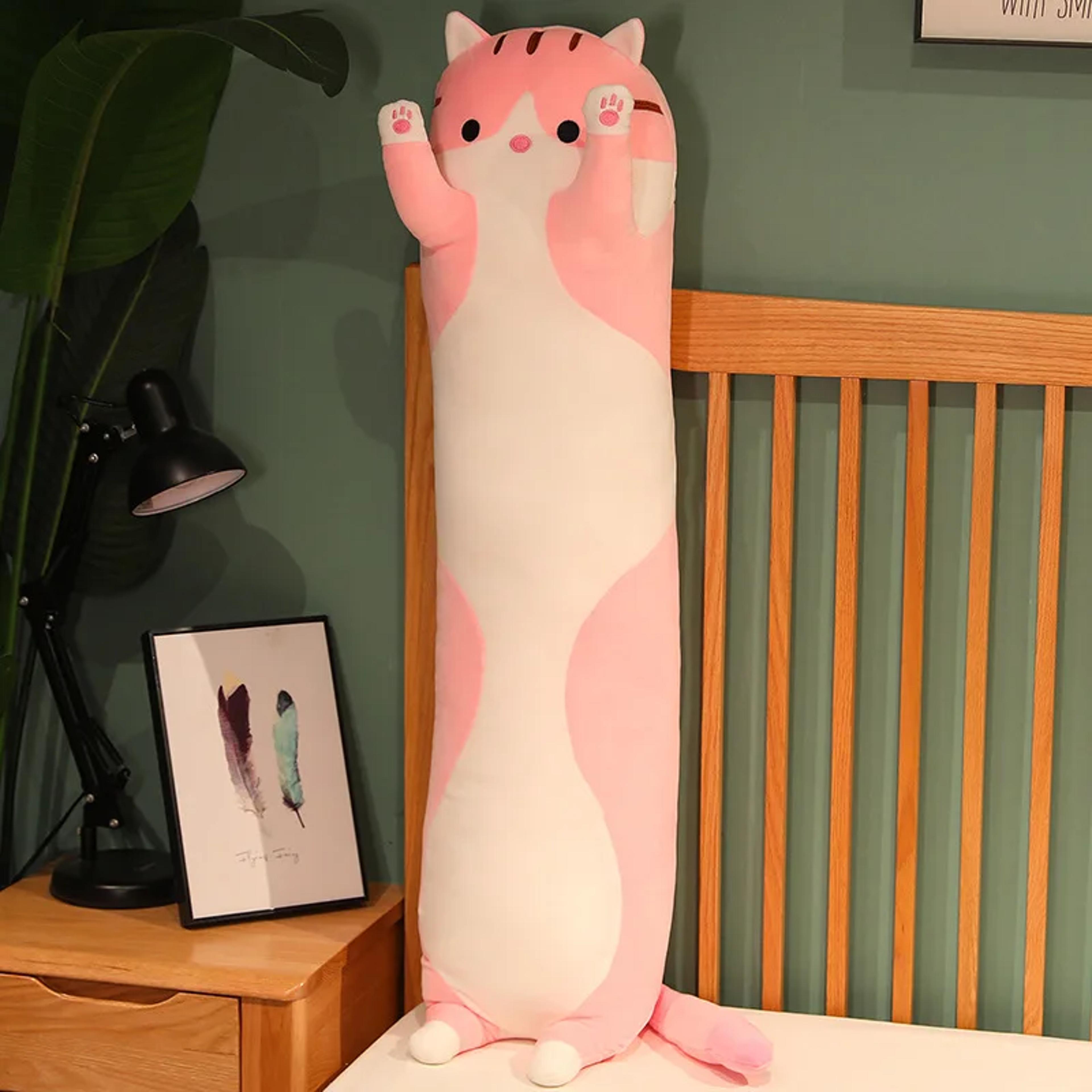 Funny Cute Soft Long Cat Plush Toy Office Nap Pillow Sleep Bed Decor Gift For Kids  Girls 4