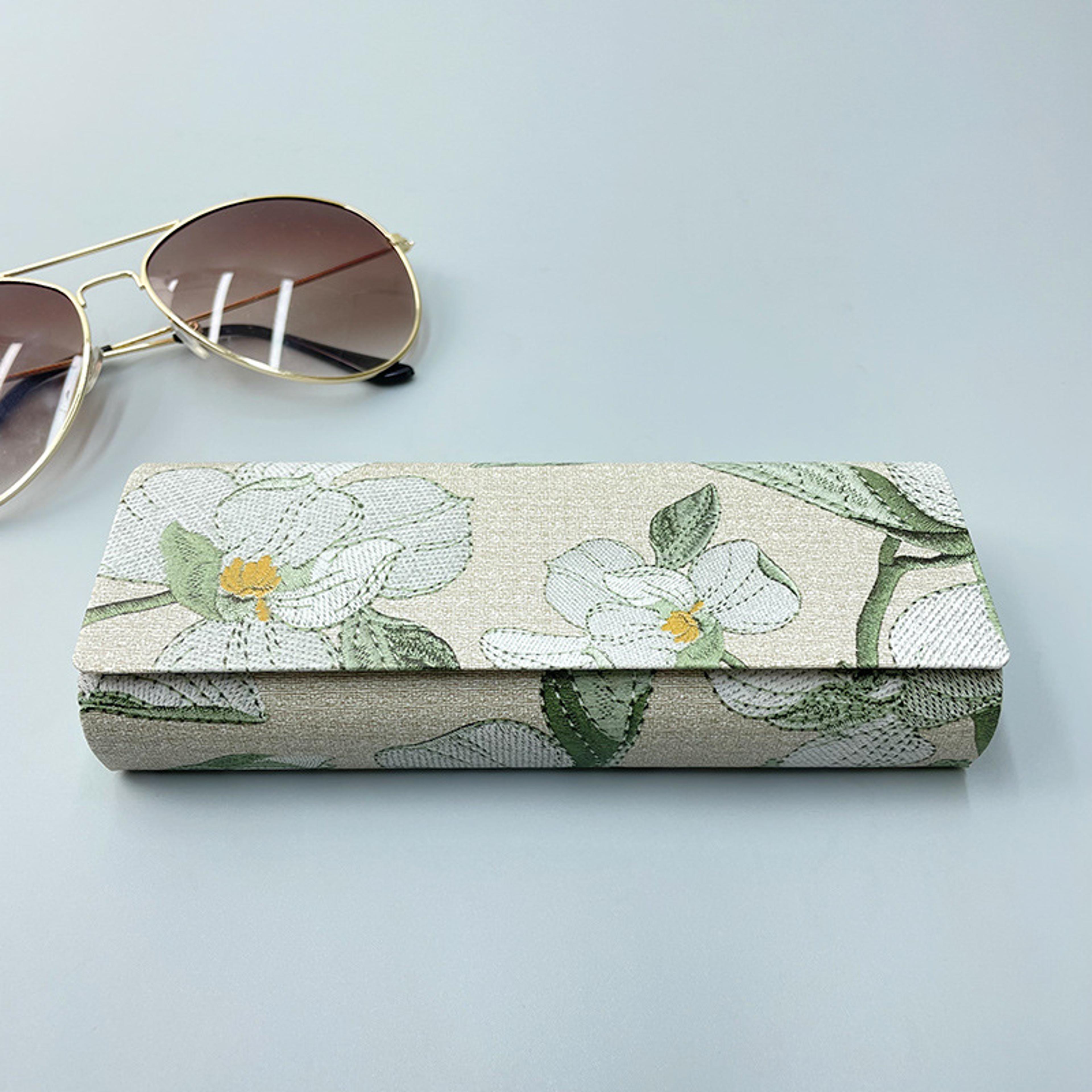 Chinese Style Embroidery Glasses Storage Case For Women  Students 7