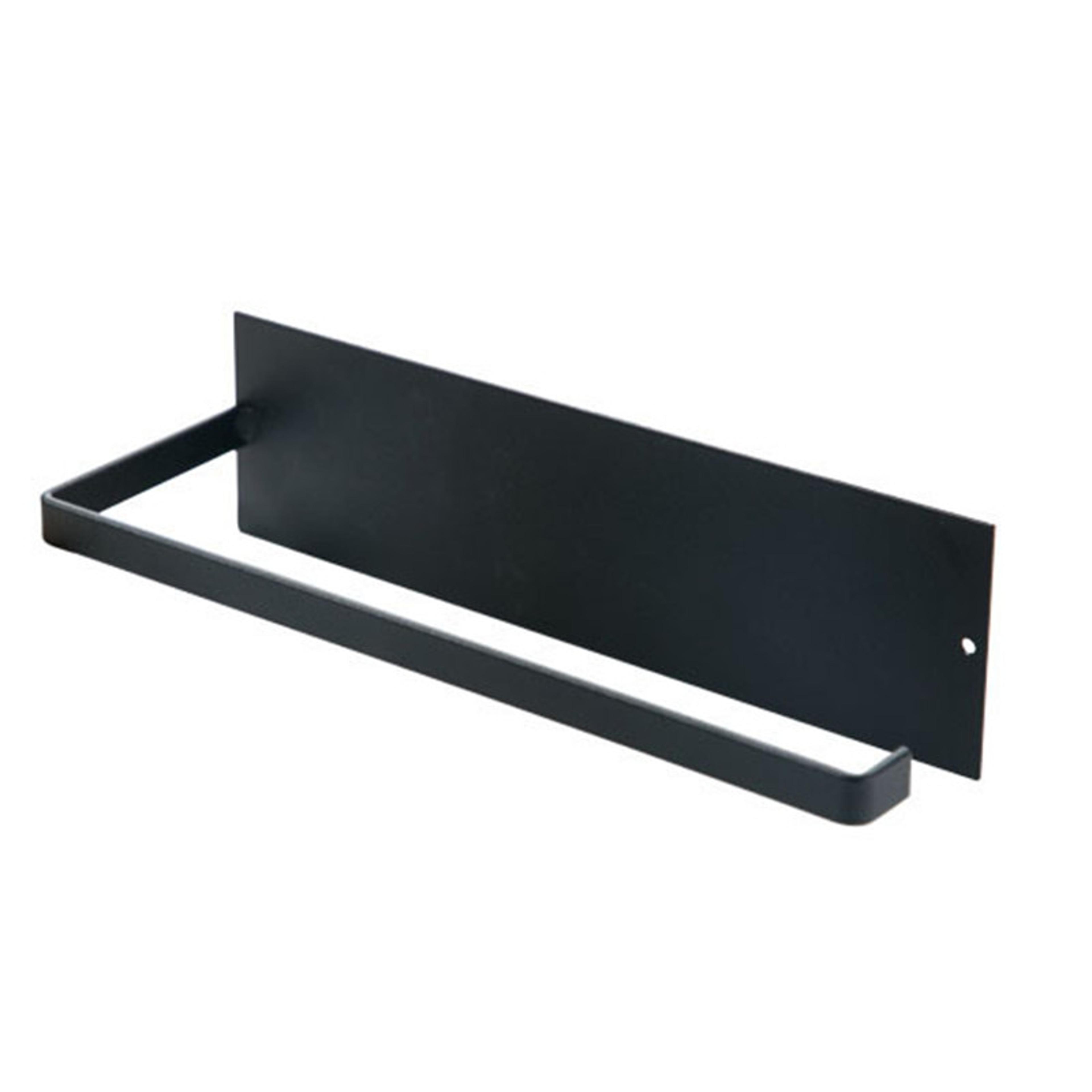 Kitchen Paper Towel Holder Carbon Steel No Punch Roll Hanger  Storage Rack 5