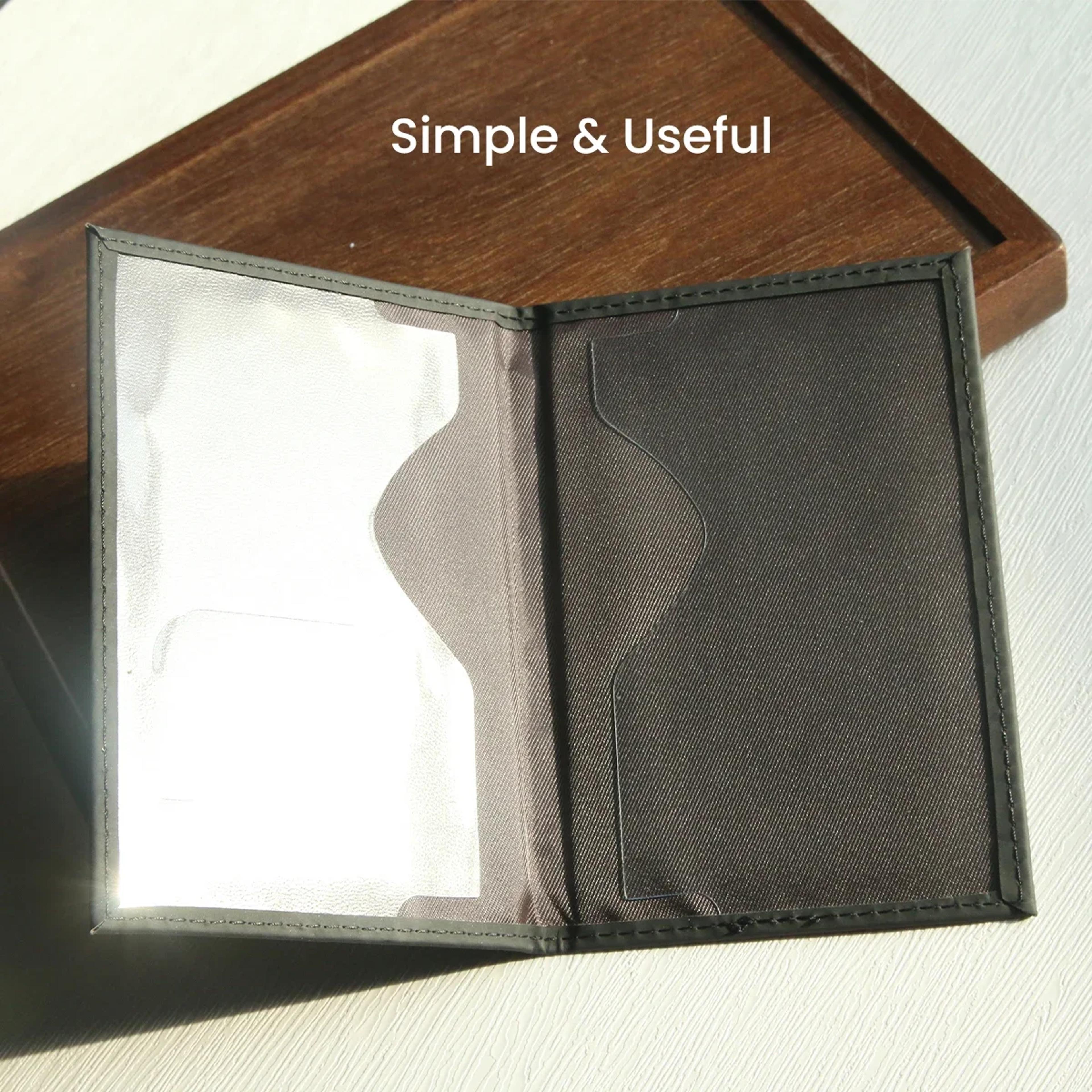 Slim PU Passport Holder Travel Essential With Cove Map Design 2