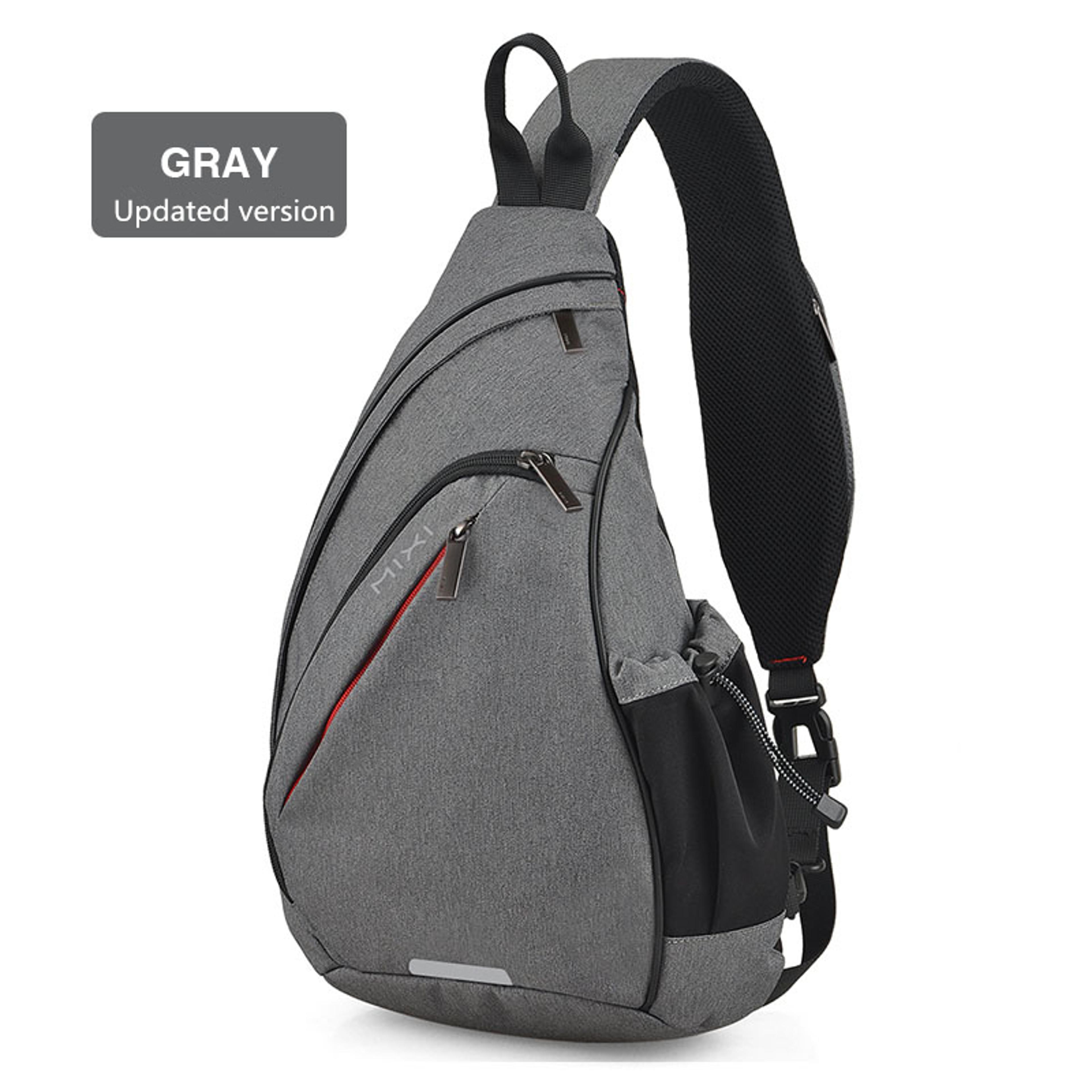 Mixi Mens Sling Backpack Versatile One Shoulder Bag For Students Work And Travel 5