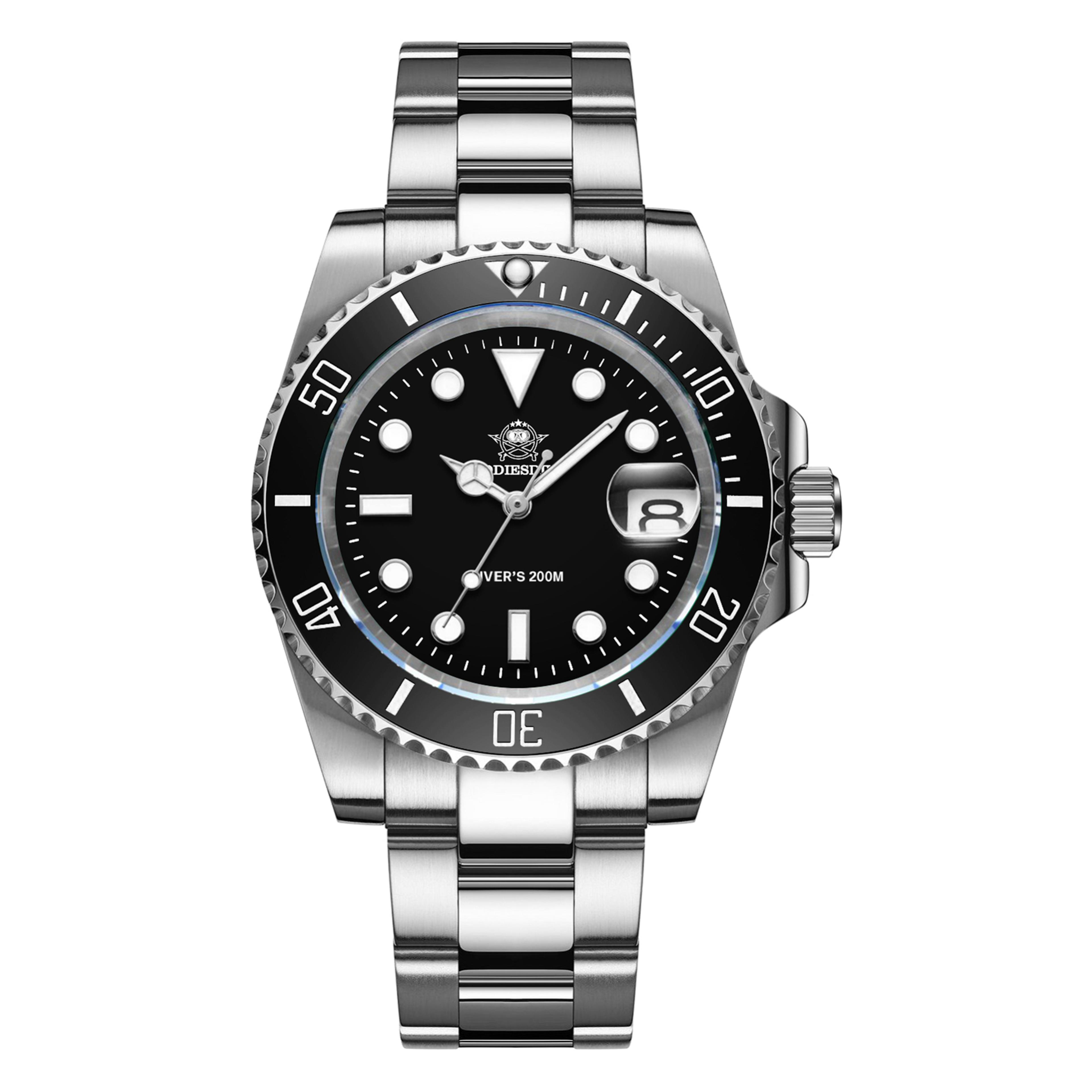 Stainless Steel Waterproof Sports Watch For Men Business  Leisure Quartz Watch 8
