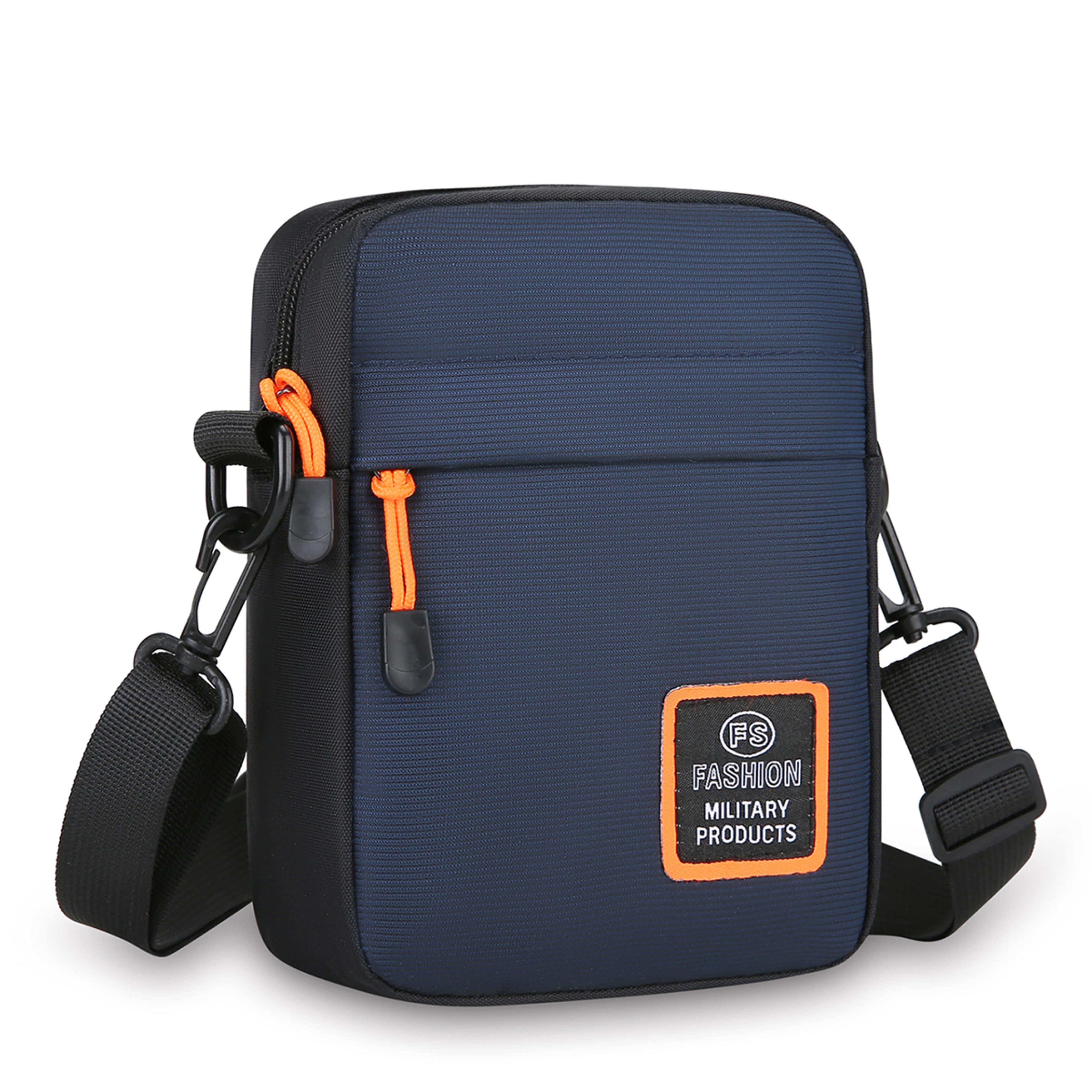 Mens Lightweight Nylon Crossbody Bag With Adjustable Strap For Everyday Use 4